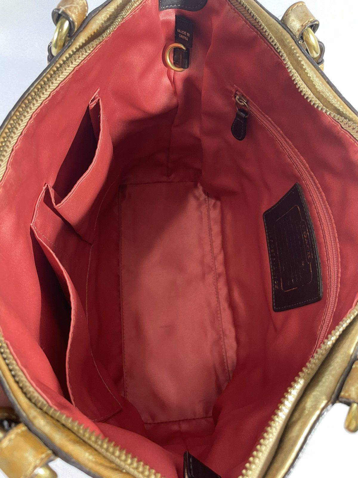 Coach Vintage Satin Monogram Handbag Size ONE SIZE - 14 Thumbnail