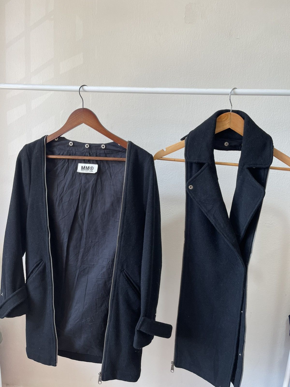 Maison Margiela A/W 2011 Maison Margiela MM6 Detachable Zipper Wool Jacket Size US S / EU 44-46 / 1 - 6 Thumbnail