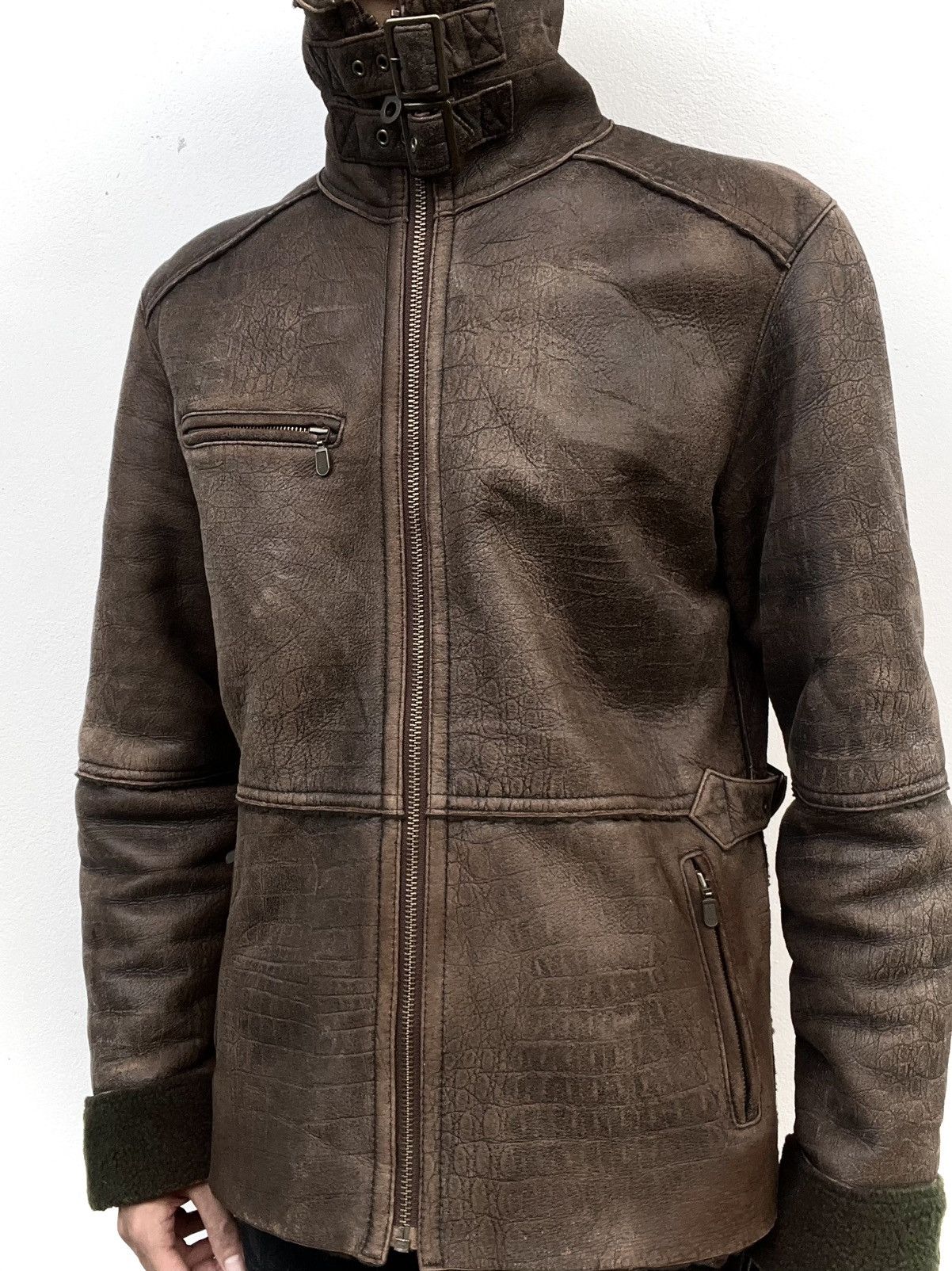 Tornado Mart 2000s Tornado Mart Brown Leather Jacket Size US L / EU 52-54 / 3 - 5 Thumbnail