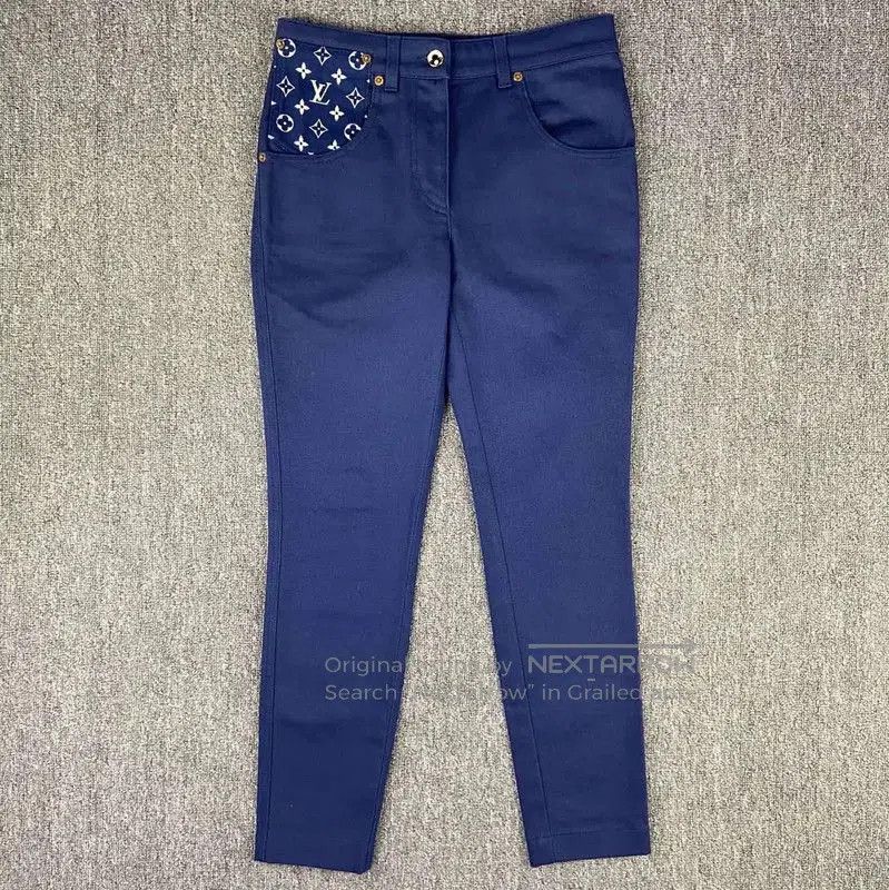 Louis Vuitton Louis Vuitton Blue Cotton Women's Denim Pants . Size 30" / US 8 / IT 44 - 1 Thumbnail