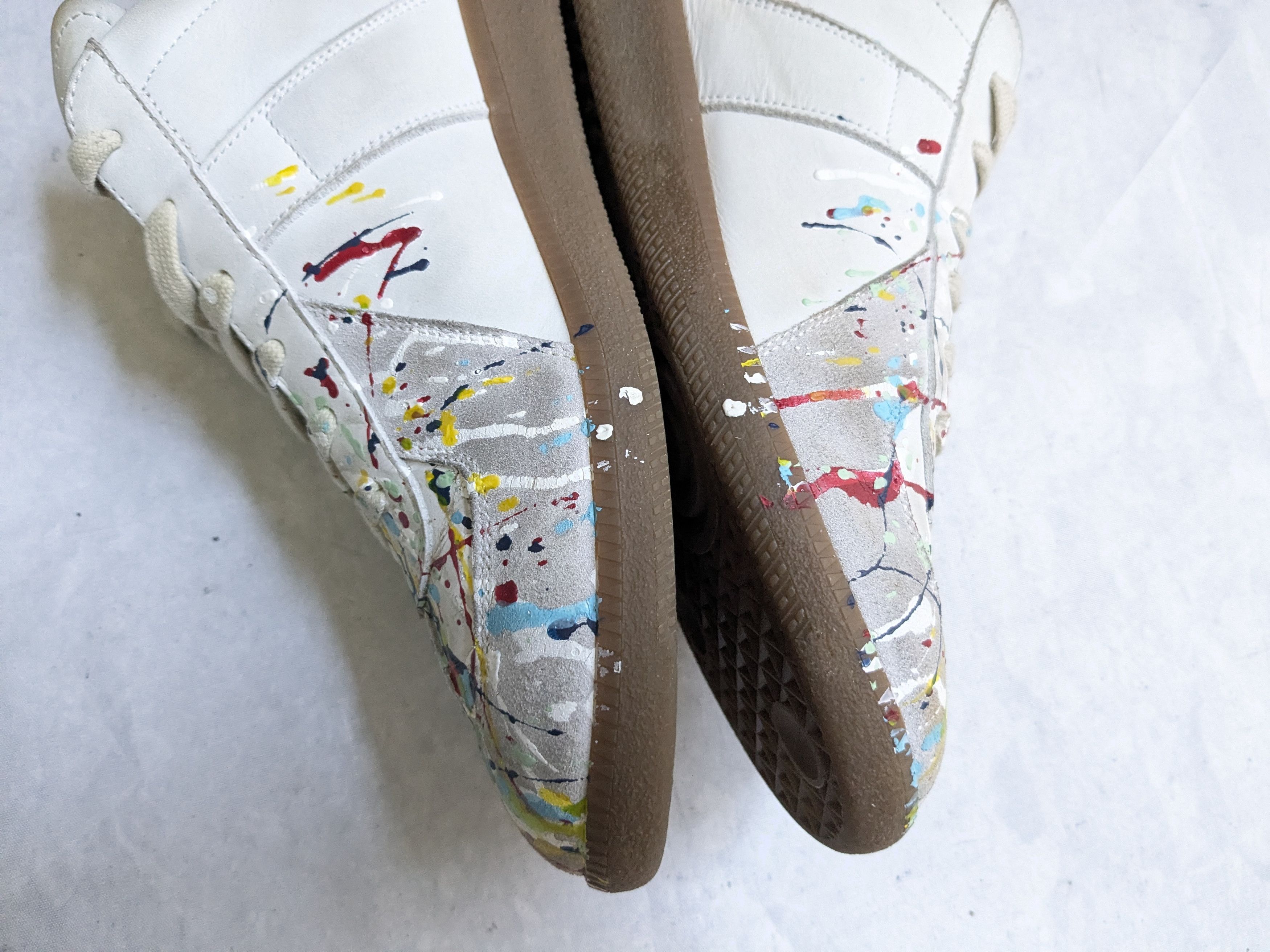 Maison Margiela Maison Margiela Replica GAT Sneaker 46.5 13.5 Paint Splatter Size US 13 / EU 46 - 11 Thumbnail