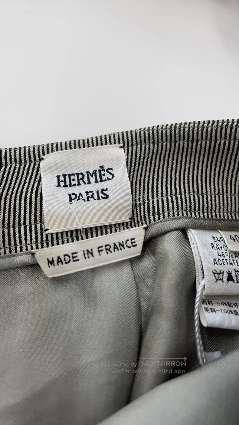 Hermes Hermes Striped Skirt Size 26" / US 2 / IT 38 - 3 Thumbnail