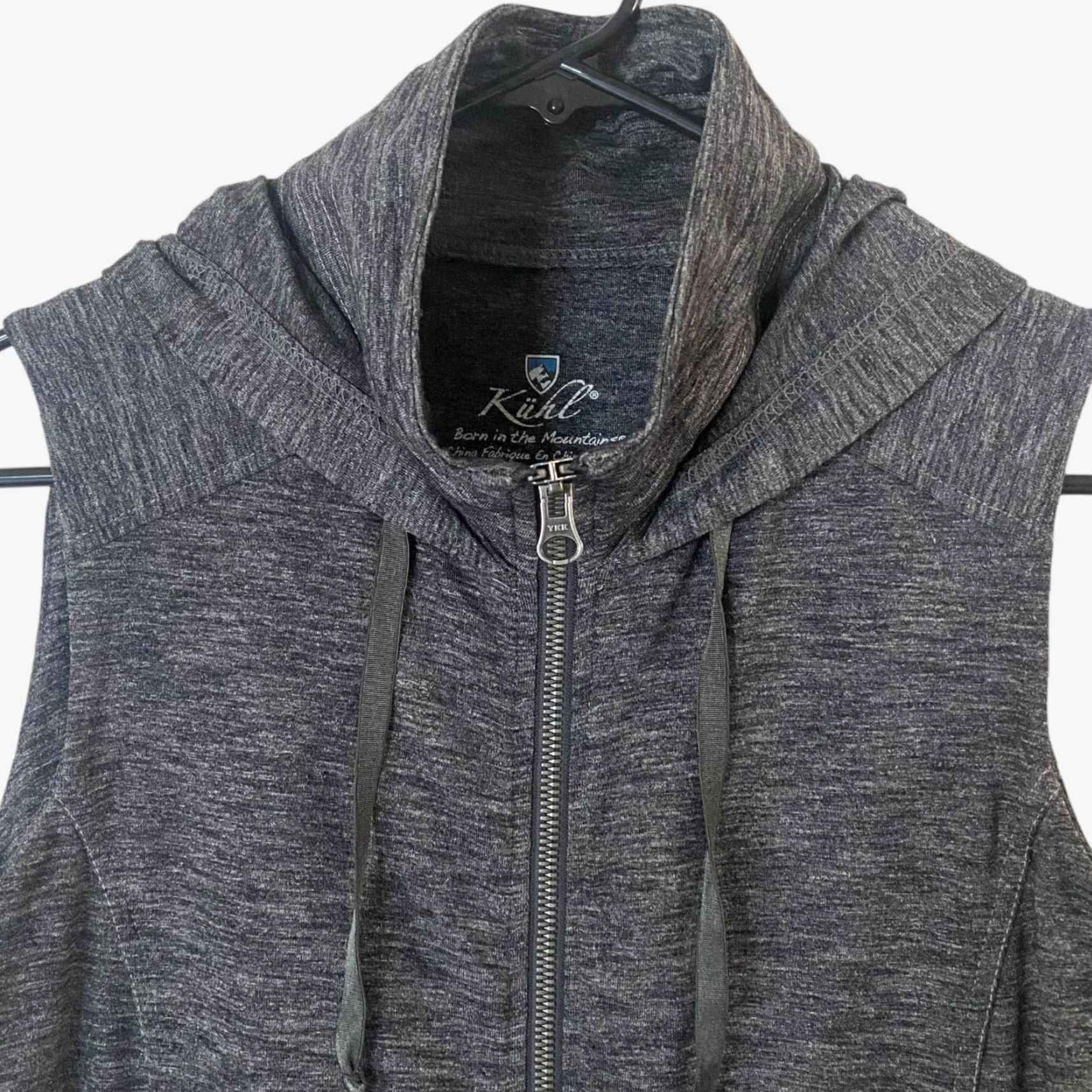 Vintage Kuhl Mova Zip-Up Hooded Hiking Vest Gray Women's Small Sleeveless Hoodie Jacket Size S / US 4 / IT 40 - 5 Thumbnail