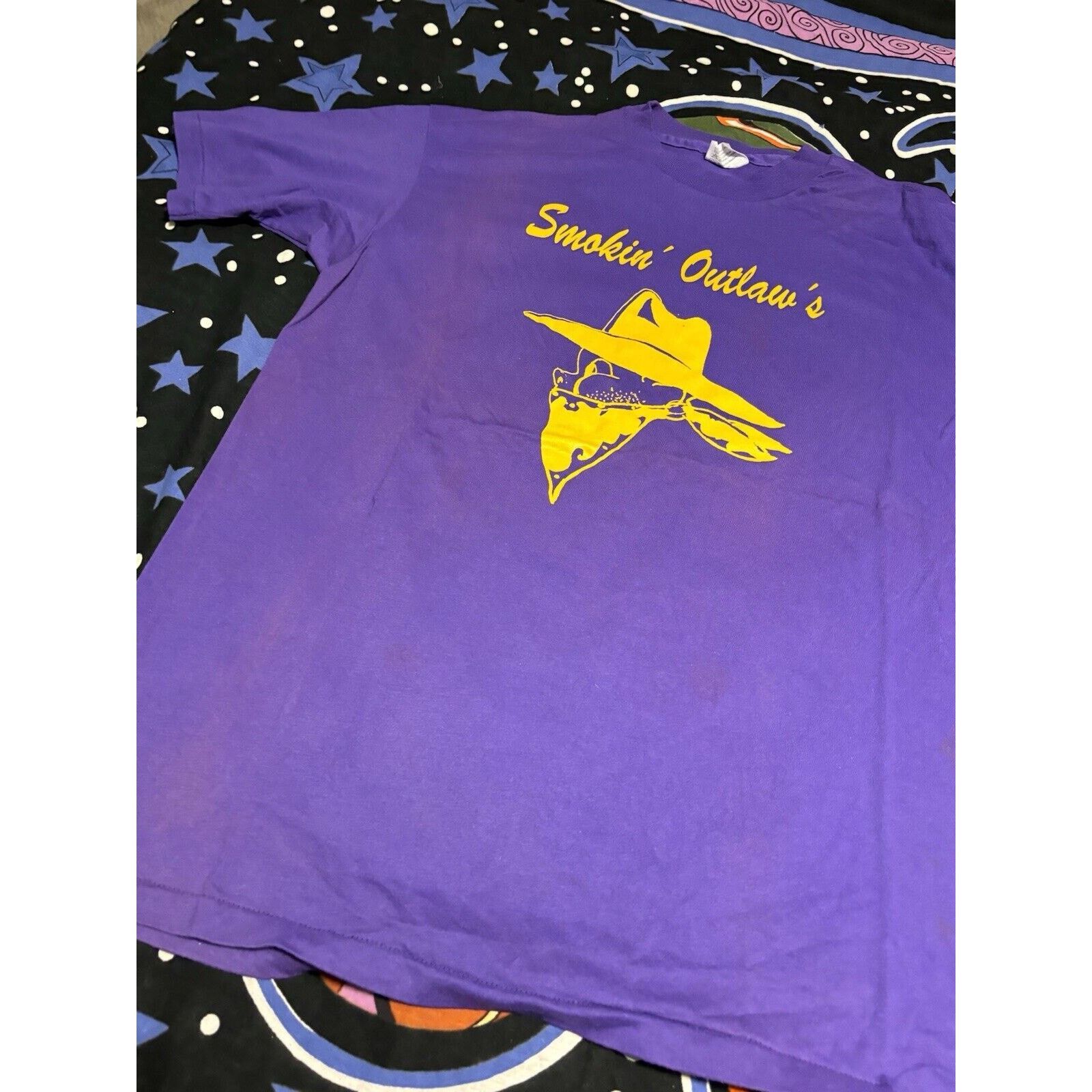 Other Vintage purple smokin outlaws faded T-shirt Size Xl Bandit Size US XL / EU 56 / 4 - 4 Thumbnail
