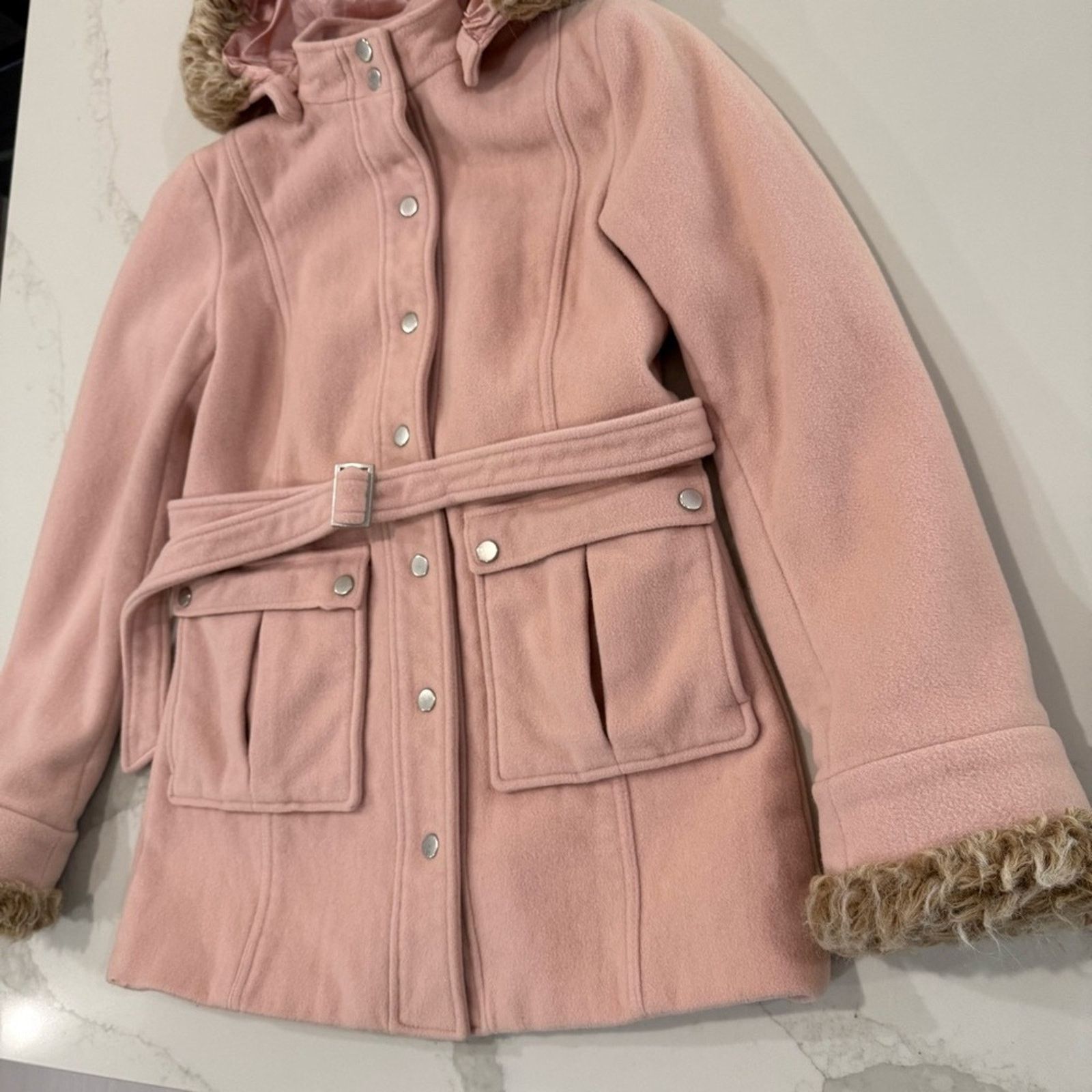Express Express Button Front Wool/Cashmere Blend Pea Coat Women’s 6 Size M / US 6-8 / IT 42-44 - 2 Thumbnail
