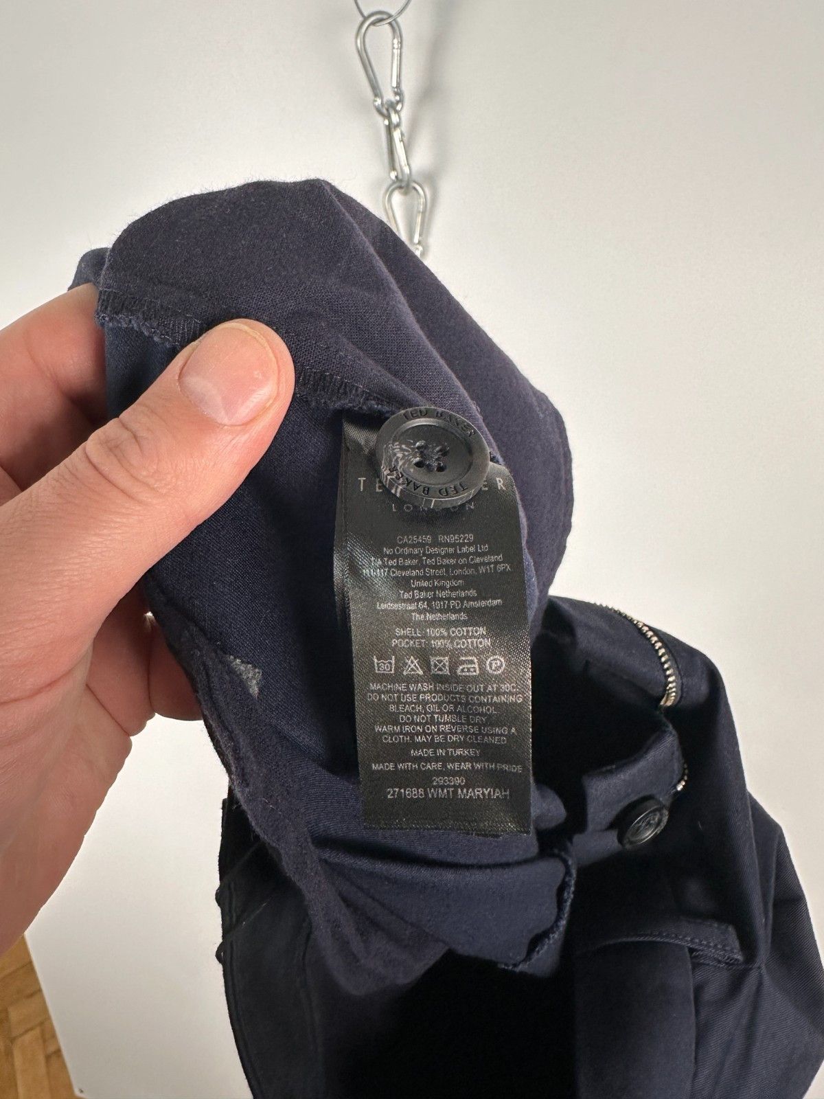 Ted Baker Ted Baker Tapered Trousers Women's Navy Size 0 Size 25" / US 0 / IT 36 - 9 Thumbnail