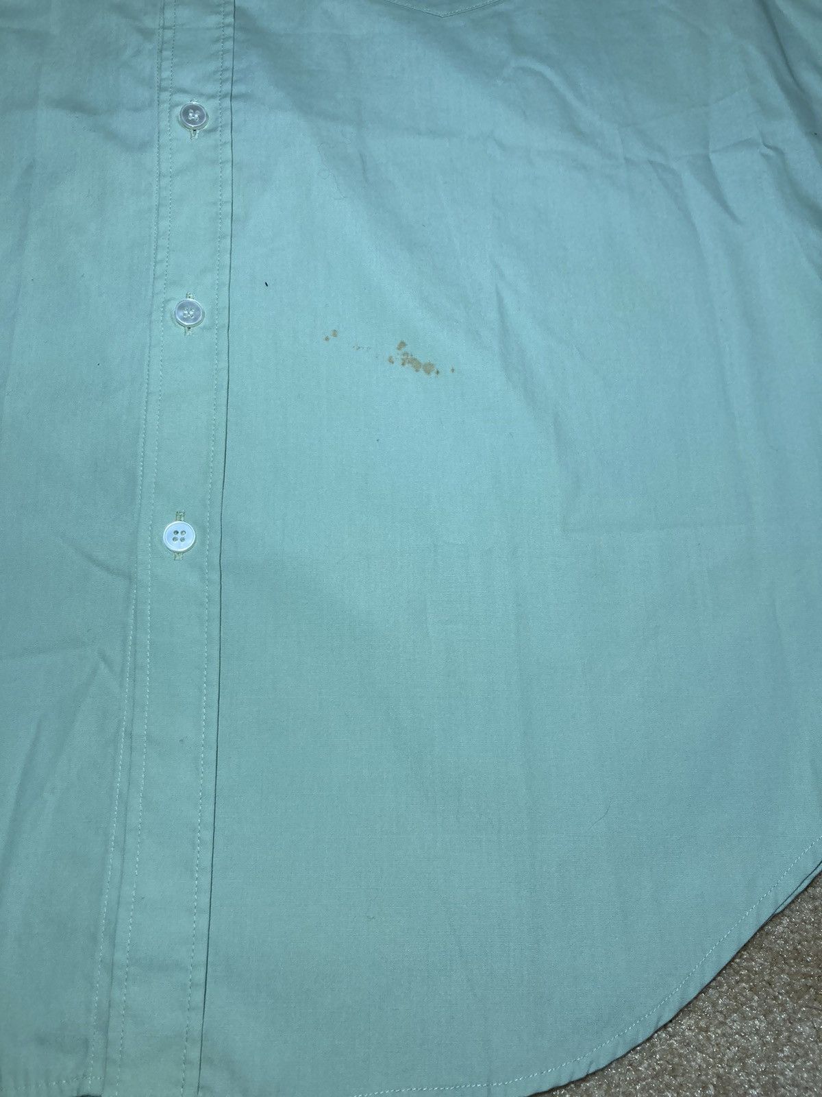 Martine Rose SS18 Martine Rose Easter Mint Shirt Embroidered Logo 2018 Size US L / EU 52-54 / 3 - 4 Thumbnail