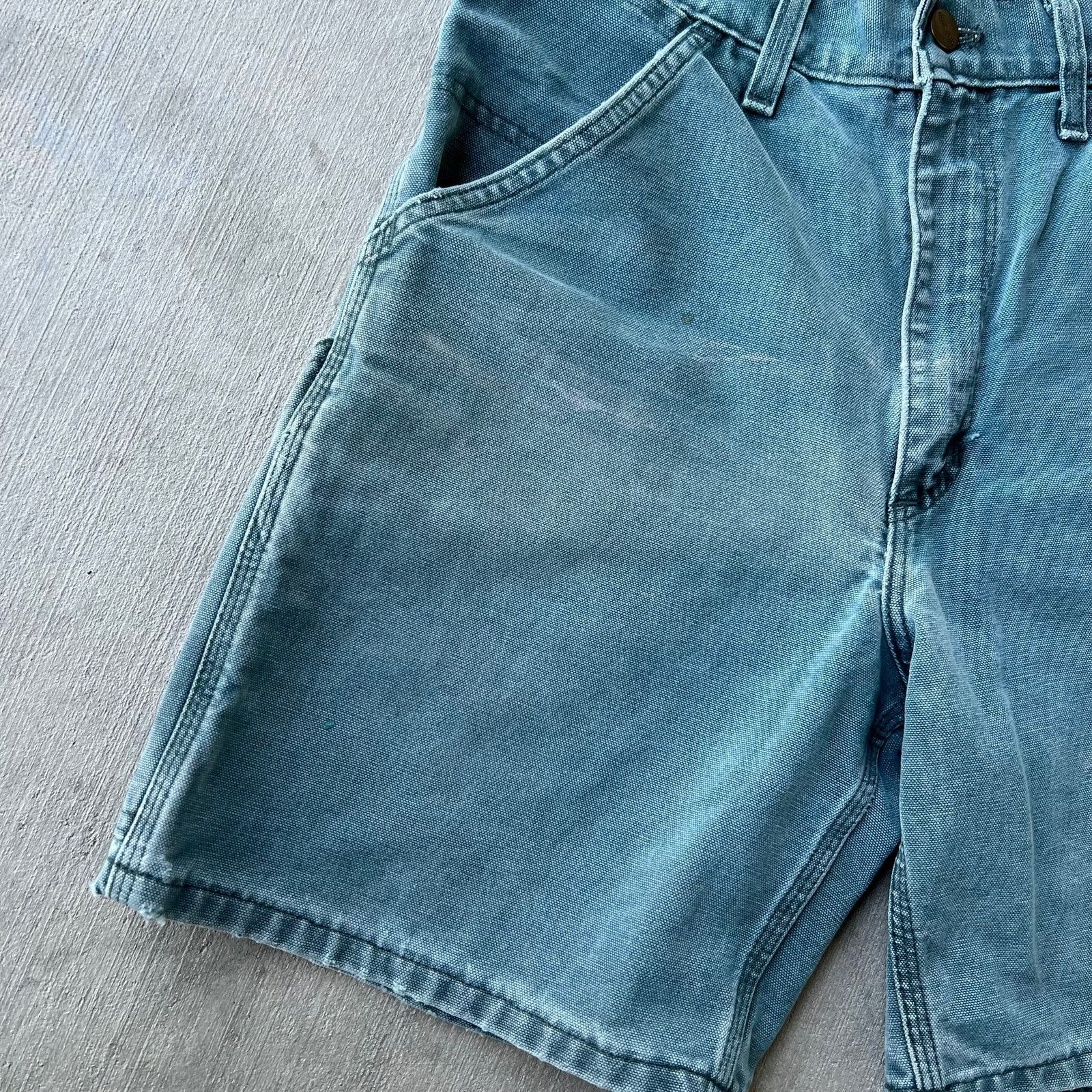 Carhartt × Vintage Vintage Carhartt HTG green work wear shorts Size US 29 - 4 Thumbnail