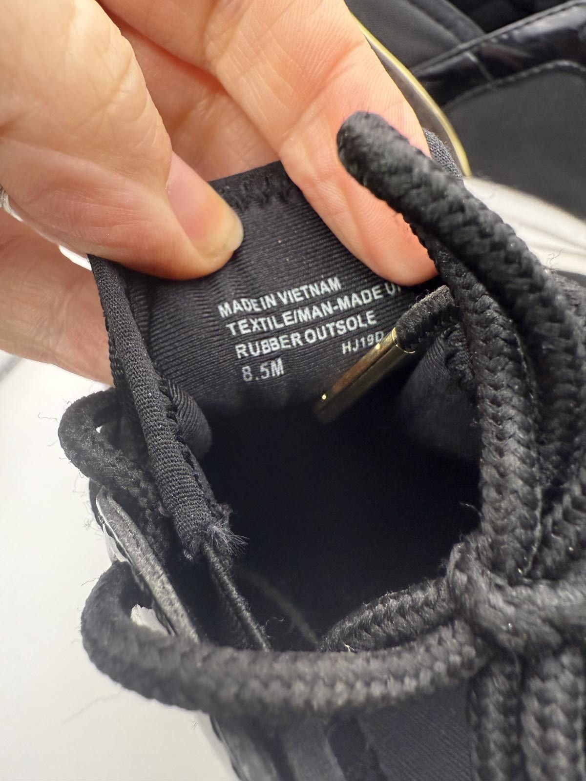 Michael Kors Michael Kors Women's Black and Gold Wedge Sneakers 8.5 Size US 8.5 / IT 38.5 - 11 Thumbnail