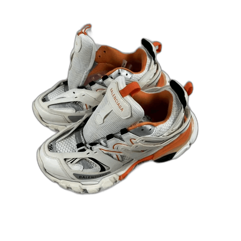 Balenciaga Balenciaga Track White Orange Sports Sneakers-2506 Size US 6 / IT 36 - 1 Thumbnail