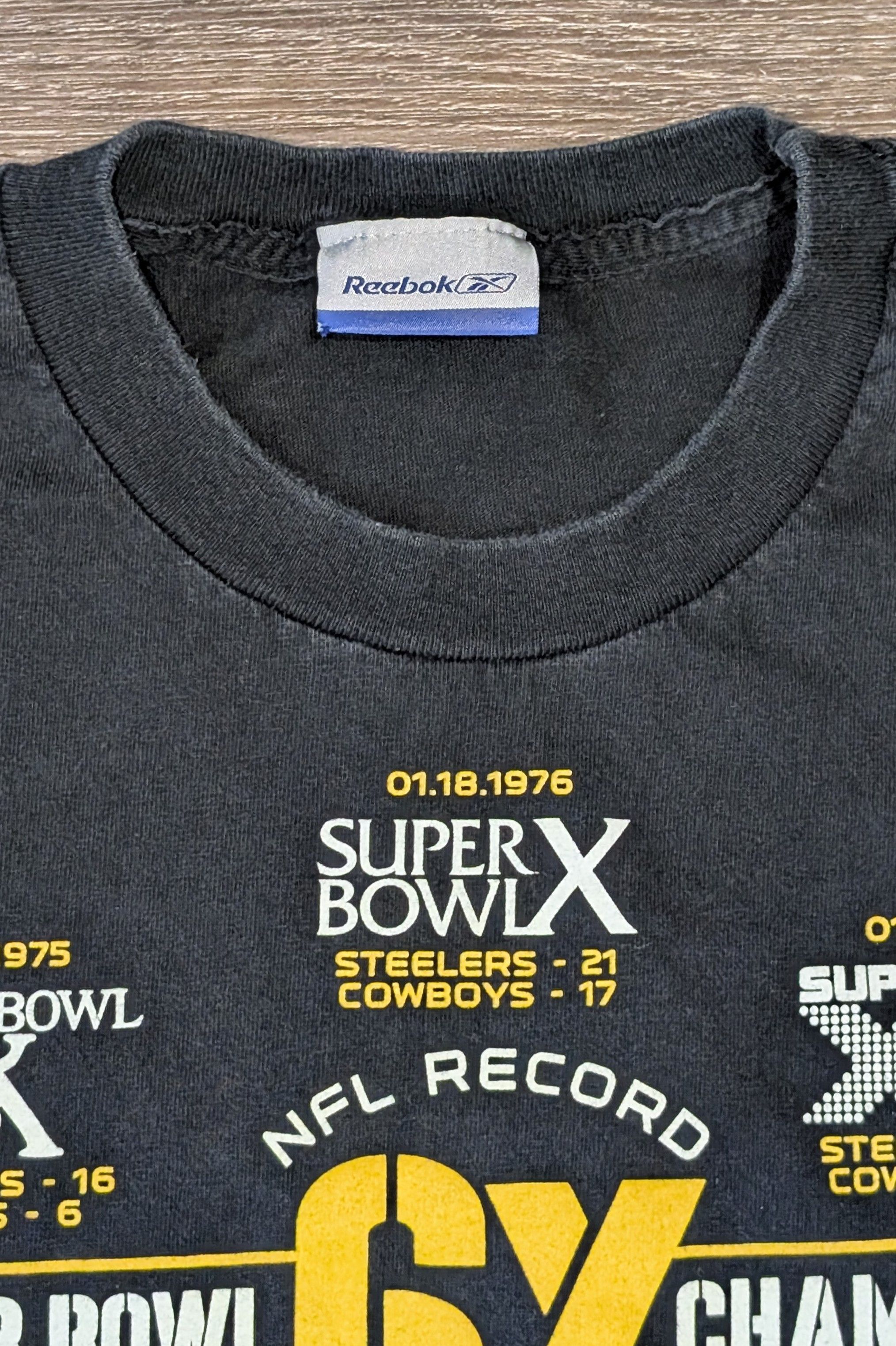 Reebok Reebok NFL Pittsburgh Steelers 6x Champions t-shirt Size US L / EU 52-54 / 3 - 3 Thumbnail