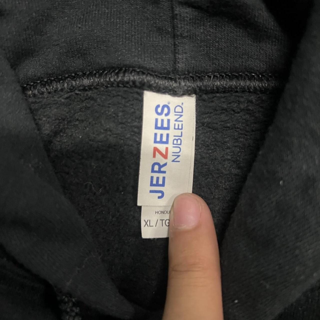 Vintage Vintage Y2K/2000s Blank Black essential Hoodie! Size US XL / EU 56 / 4 - 3 Thumbnail