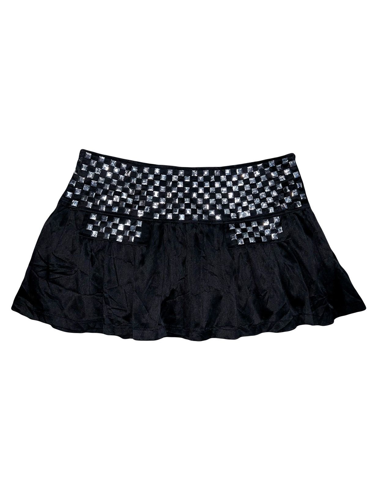 Japanese Brand Long Da pleated stud mini skirt 🖤🧛🏻‍♀️ Size 28" / US 6 / IT 42 - 1 Thumbnail