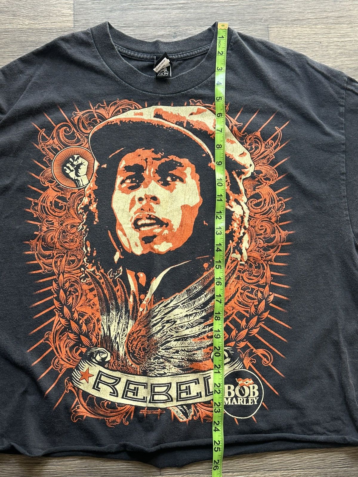 Vintage Vintage Black Bob Marley Rebel Tee Size US L / EU 52-54 / 3 - 5 Thumbnail