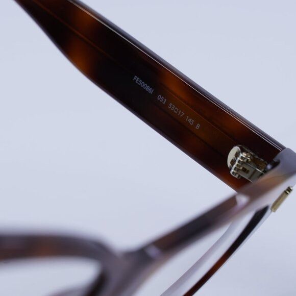 Fendi 🕶️ New Fendi FE50086I 053 Eyeglasses - Shiny Havana Frame Size ONE SIZE - 6 Thumbnail
