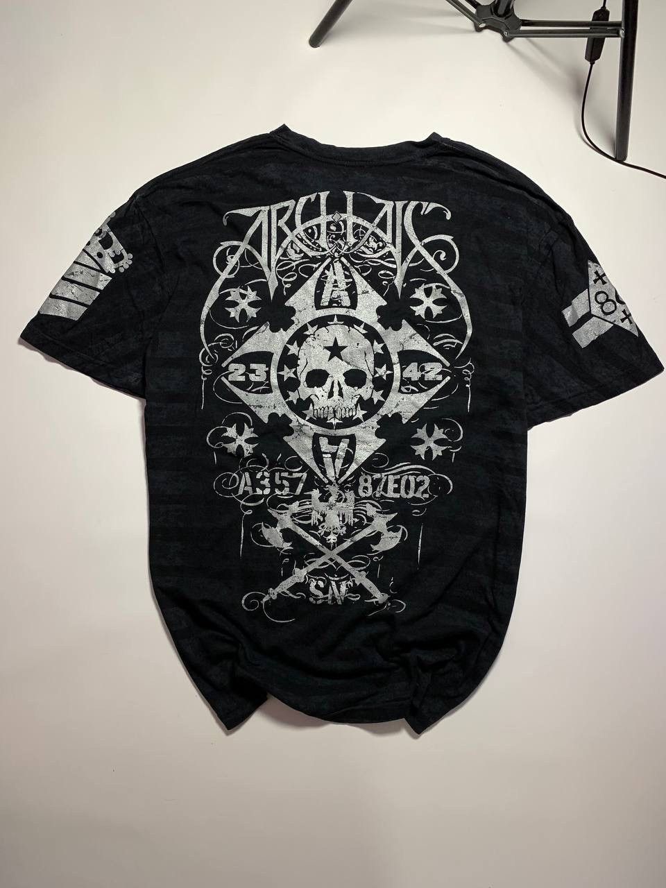 Affliction × Ed Hardy × Tapout Y2K Archaic by Affliction Graphic Rare T-shirt size xl Size US XL / EU 56 / 4 - 1 Thumbnail