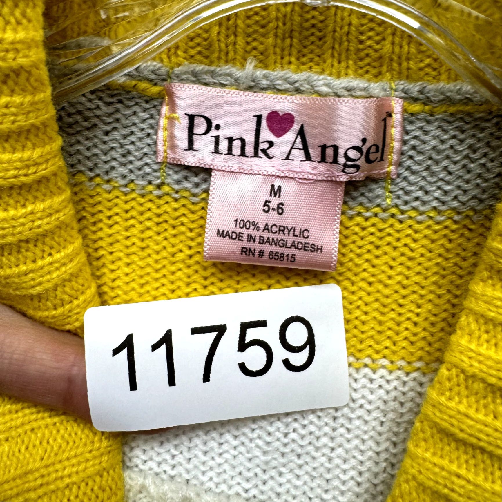 Vintage VINTAGE Y2K Pink Angel Top XS Yellow Striped Knit Cap Sleeve McBling Preppy Fairy Grunge Shirt Womens XS Size XS / US 0-2 / IT 36-38 - 6 Thumbnail