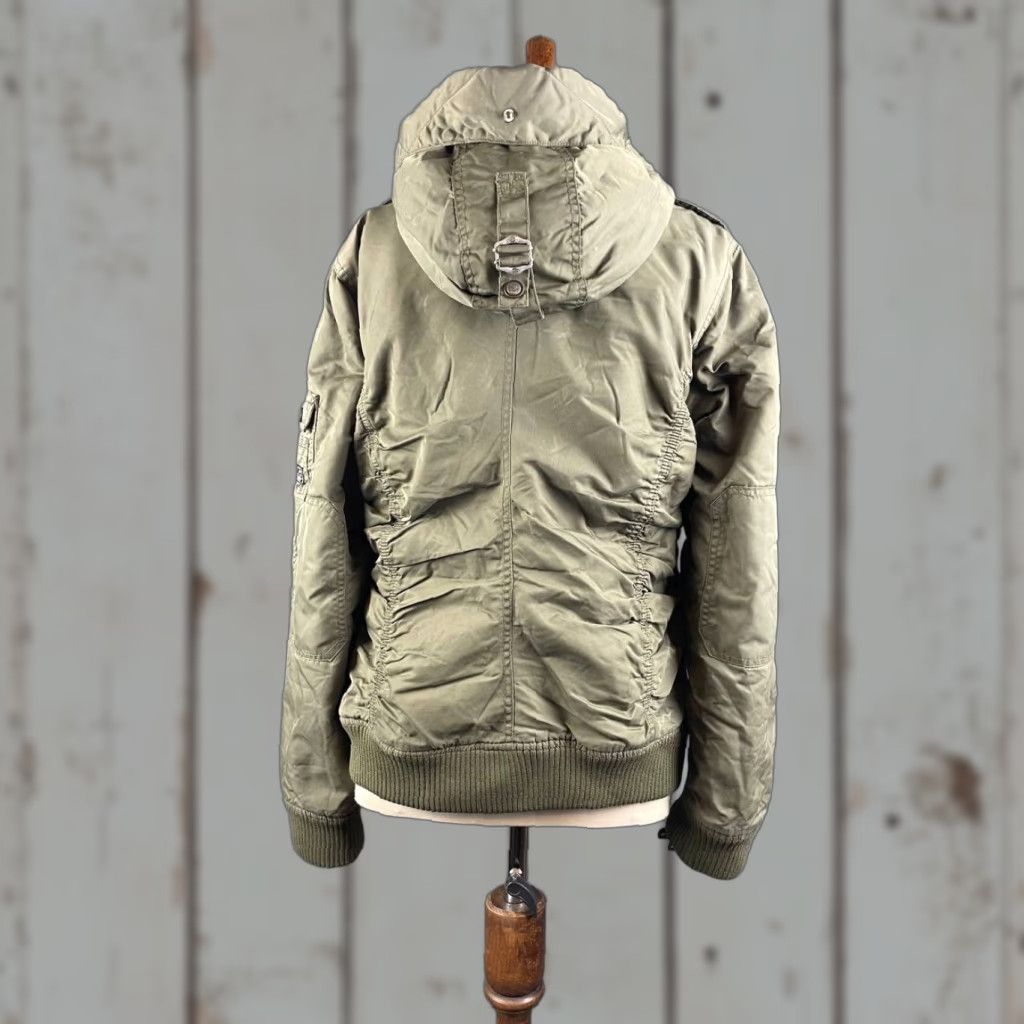 Olive Dreimaster Mens Jacket XL Olive Green Nylon Long Sleeve Zip Pocket Business Casual Travel Size US XL / EU 56 / 4 - 1 Thumbnail