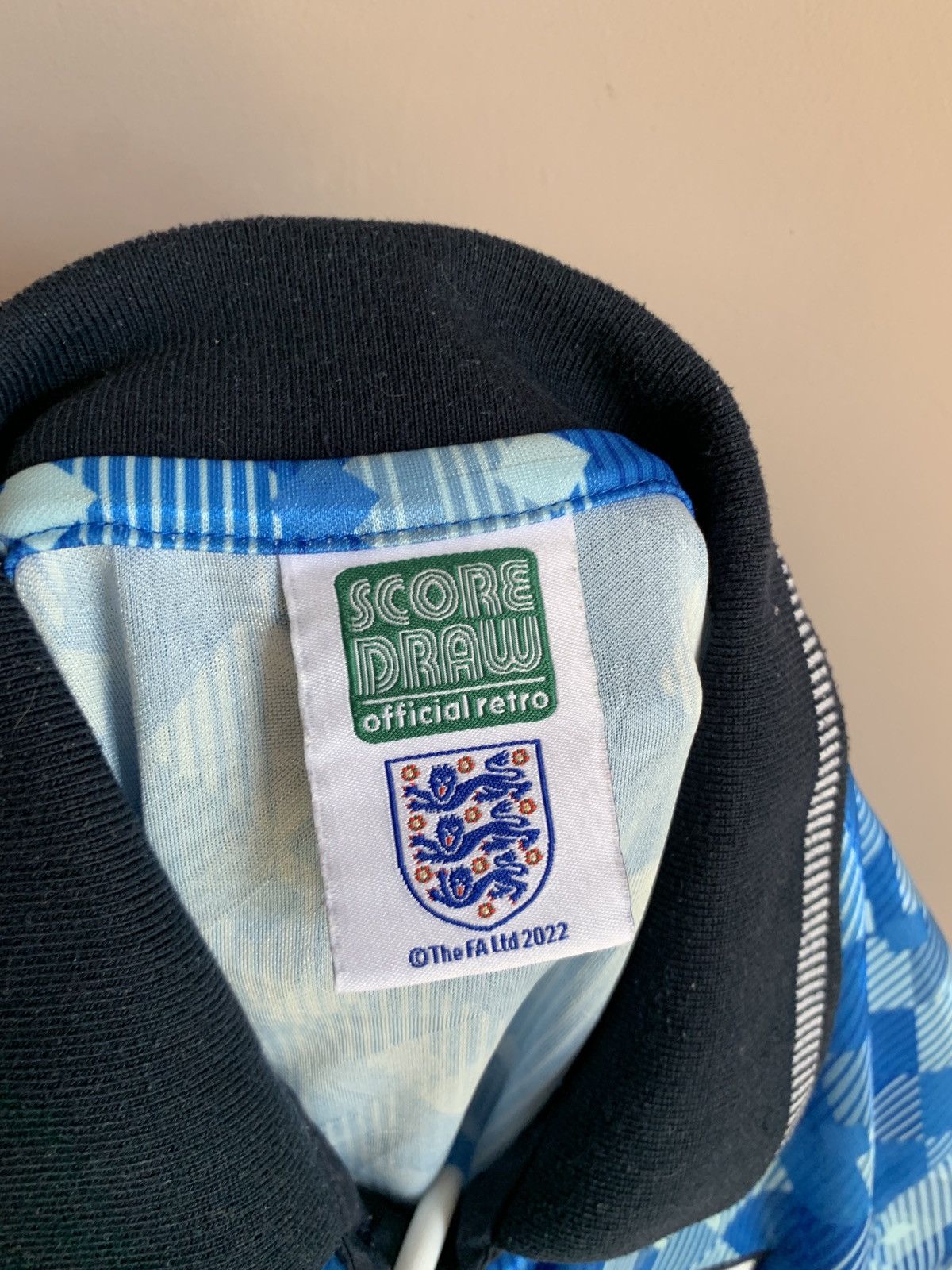 Vintage England Third Football Shirt Retro Score Draw Soccer Jersey Size US S / EU 44-46 / 1 - 7 Thumbnail