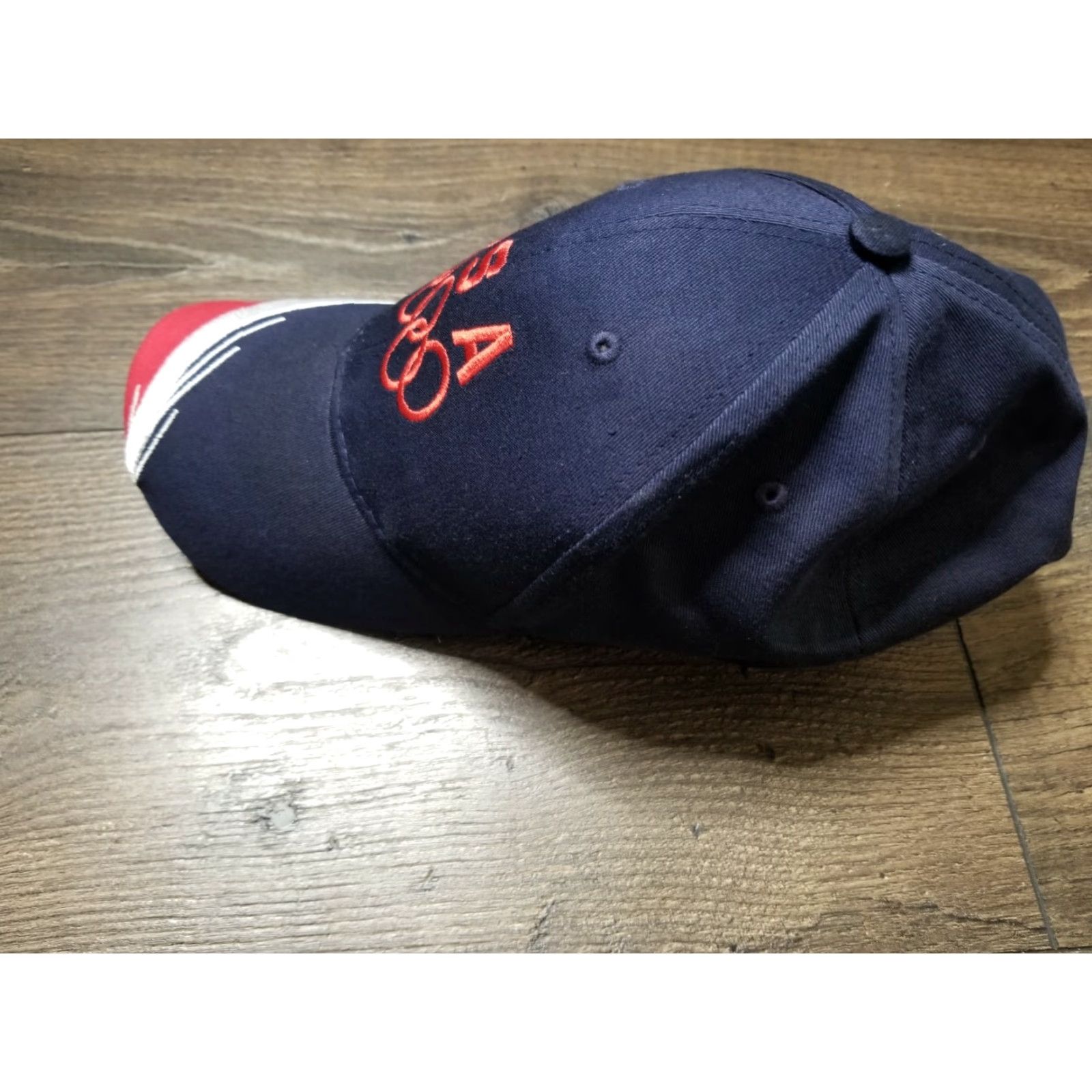 Vintage VINTAGE Olympic Team USA Hat Baseball Strap Back Dad Cap 1990s Blue Adjustable Cotton Hip Hop Style Mens Size ONE SIZE - 4 Thumbnail