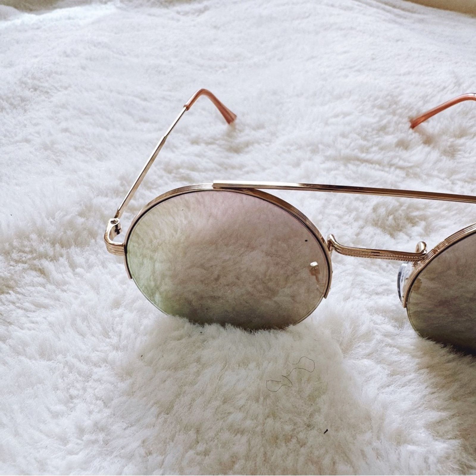 Other Carly Mirrored Pink Chic Round Sunglasses Size ONE SIZE - 5 Thumbnail