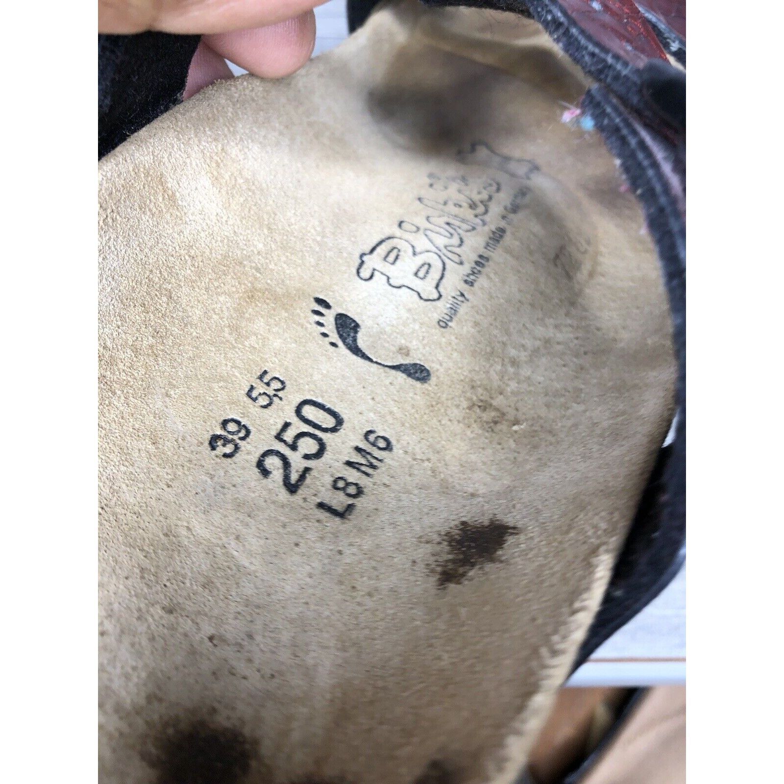 Birkenstock Birkenstock Birki’s Red Patent Leather Croc Cork Strap Sanda Size US 8 / IT 38 - 7 Thumbnail