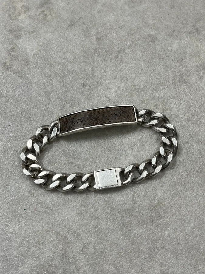 Maison Margiela AW2010 Maison Margiela Grey Cuban Link Armband Bracelet Size ONE SIZE - 4 Thumbnail