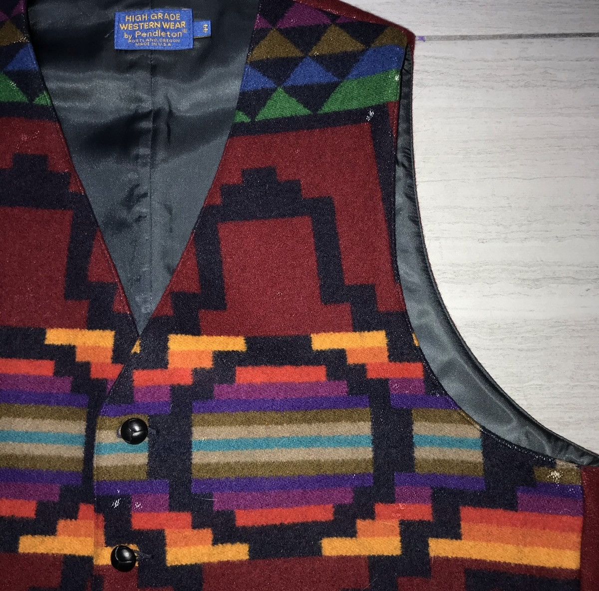 Pendleton × Vintage Pendleton High Grade Western Wear Vintage vest Size US M / EU 48-50 / 2 - 4 Thumbnail