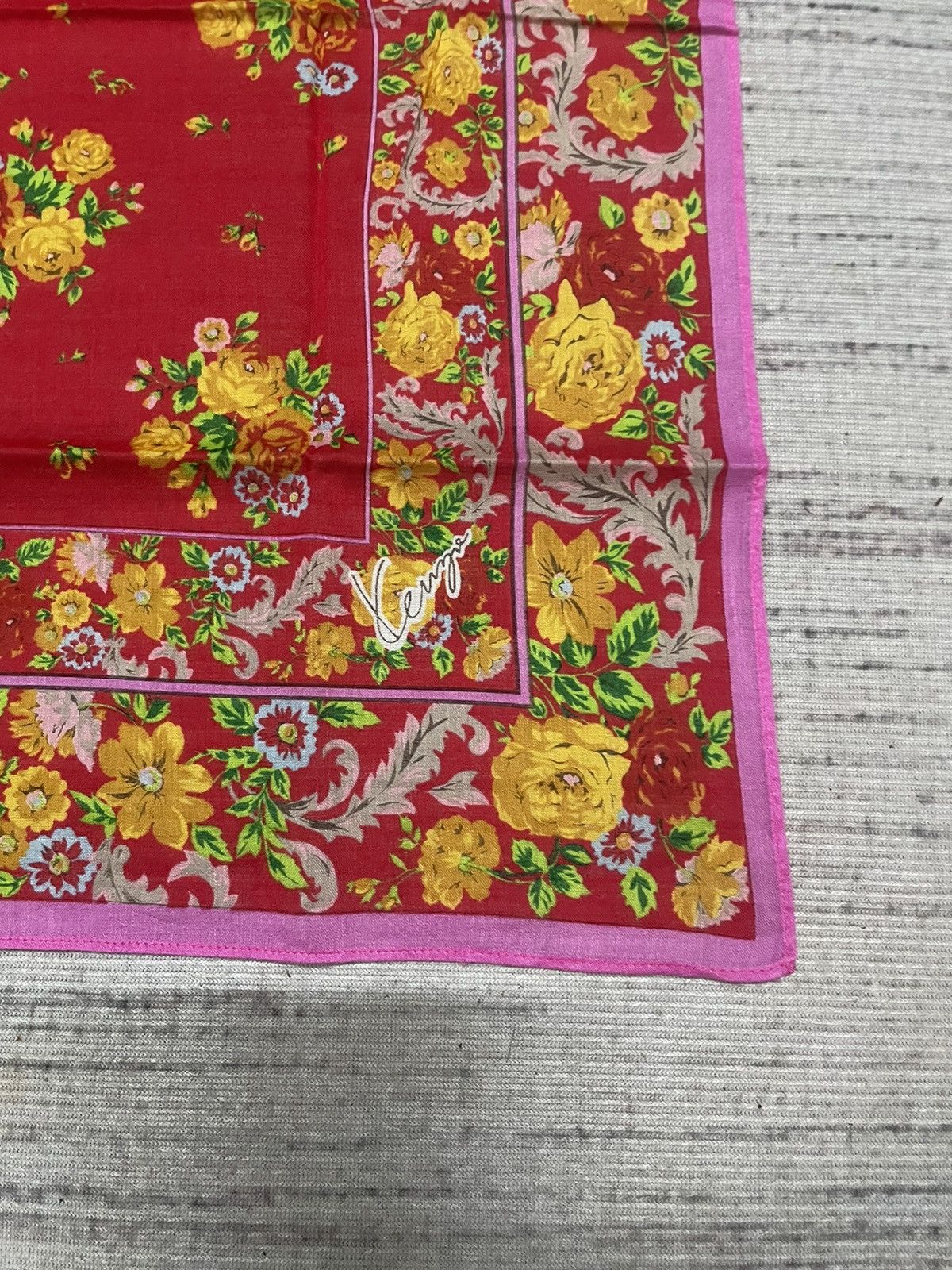 Kenzo Vintage Kenzo handkerchief bandana pocket square Size ONE SIZE - 3 Thumbnail