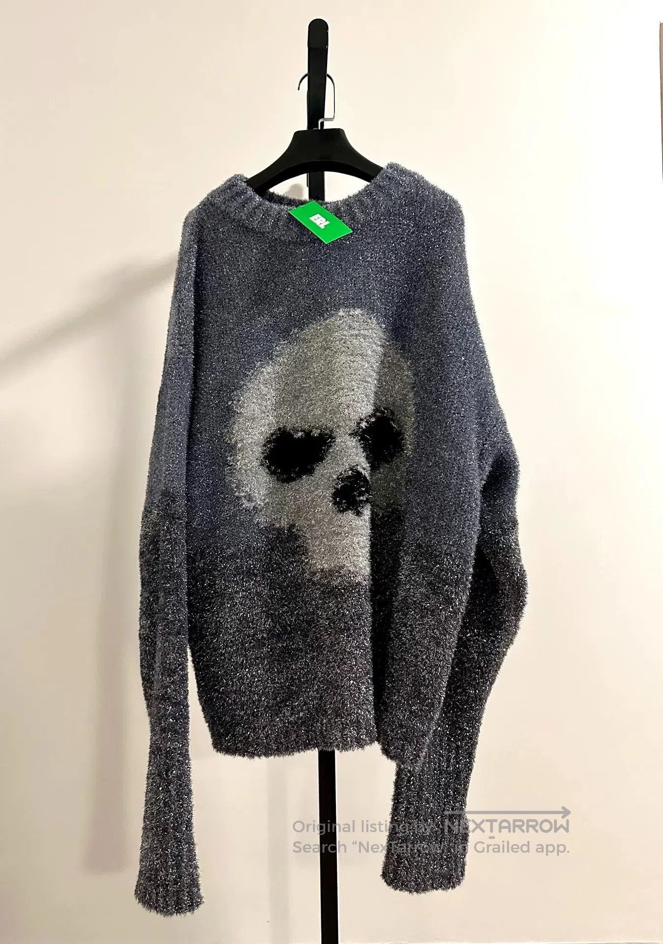 ERL ERL Skull Sweater with Glitter Detail. Size US XL / EU 56 / 4 - 3 Thumbnail