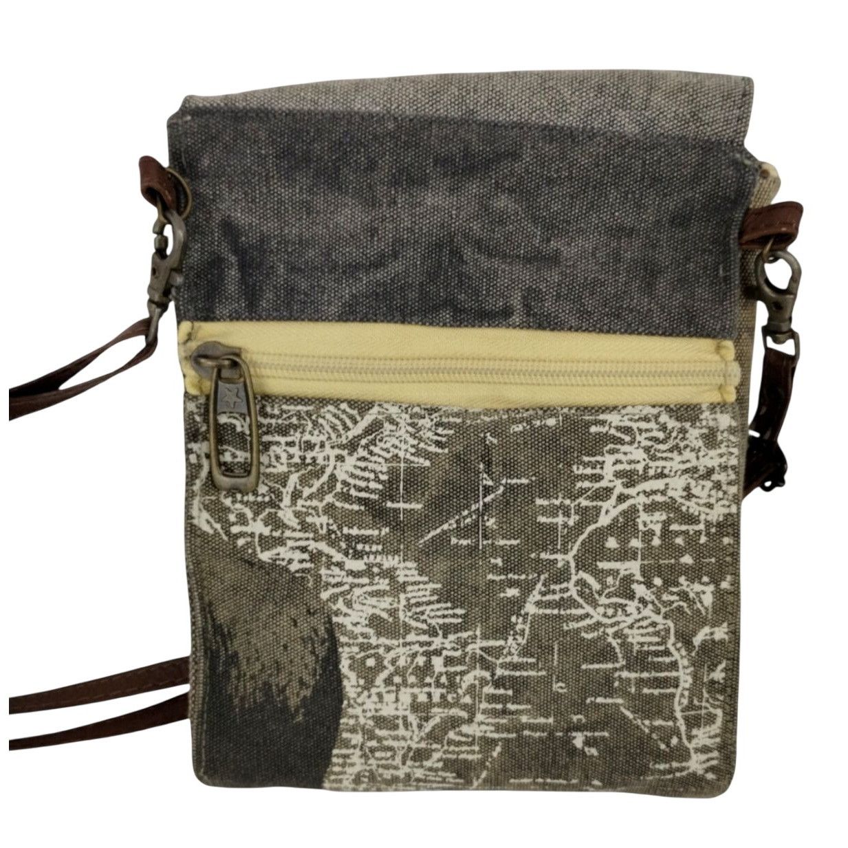 Vintage Primitives by Kathy Hello Adventure! Crossbody Canvas Sling Size ONE SIZE - 2 Thumbnail