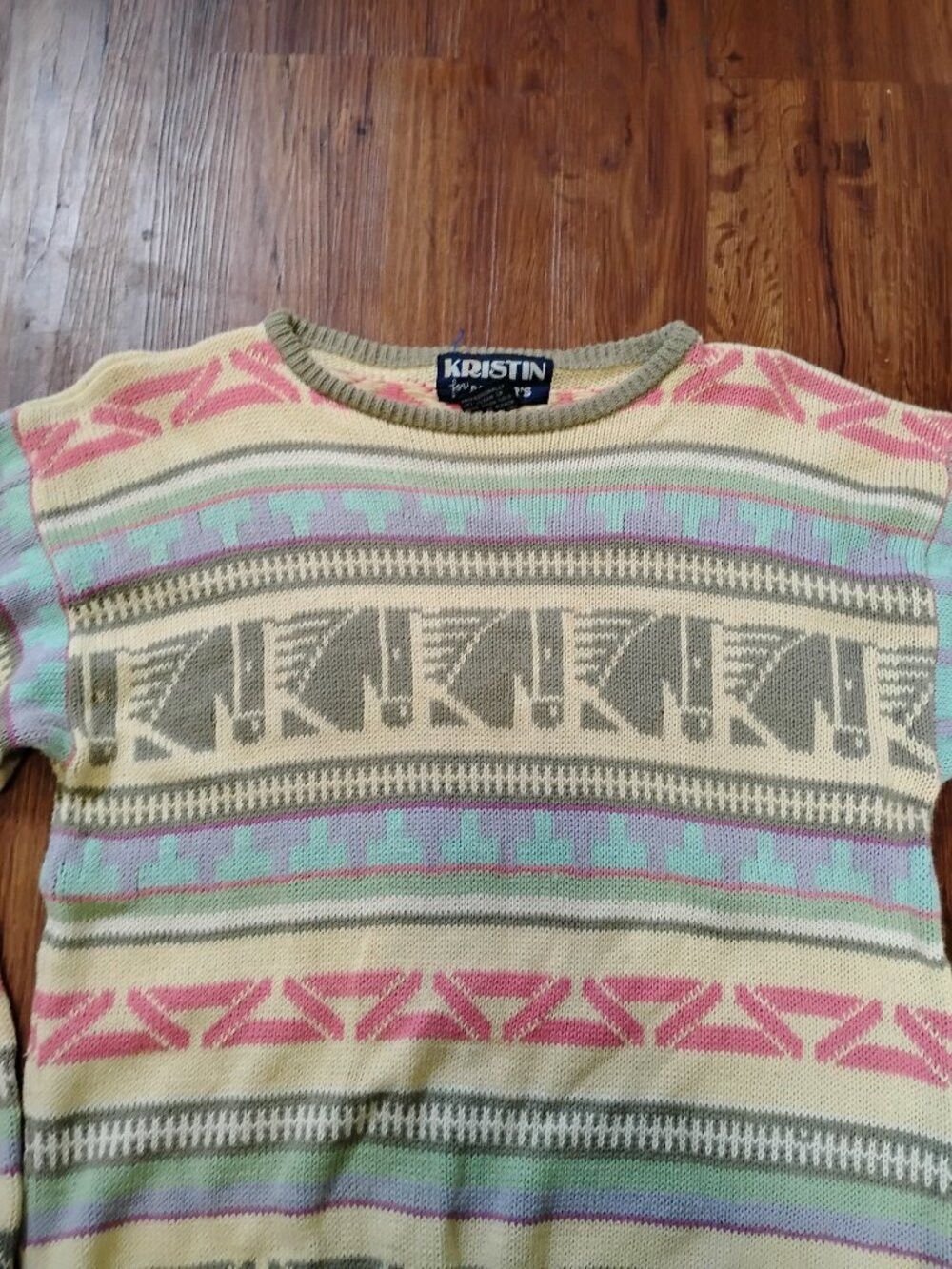 Other Vintage Miller's Kristin Horse Nordic Crewneck Sweater Size S / US 4 / IT 40 - 1 Thumbnail