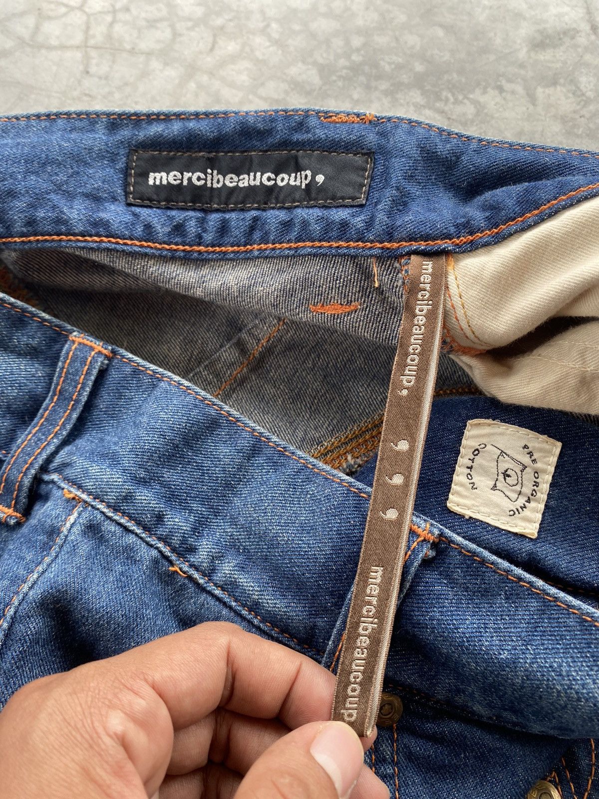 Issey Miyake × Lee × mercibeaucoup Lee x Issey Miyake Mercibeaucop High Rise Blue Jeans @122 Size US 30 / EU 46 - 14 Thumbnail