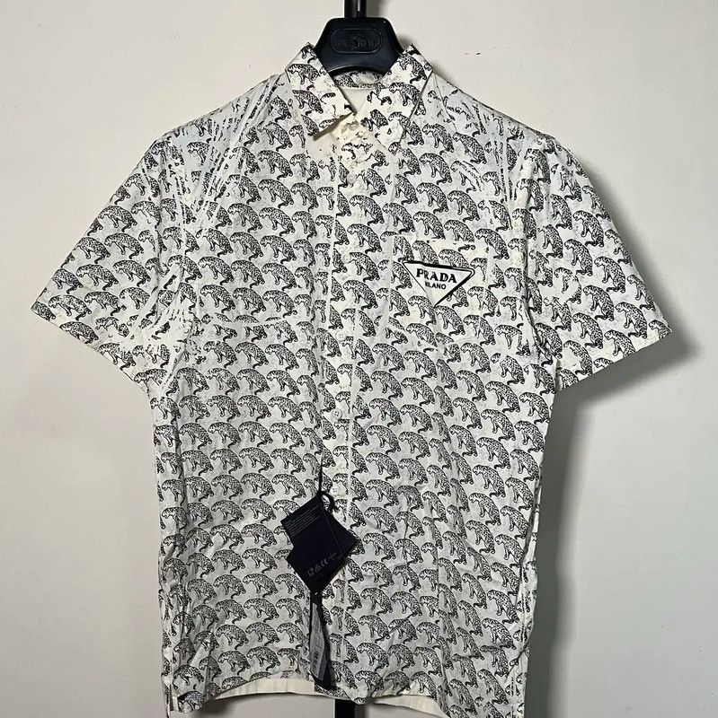 Prada Prada Short Sleeve Cotton T-Shirt for Men Size US L / EU 52-54 / 3 - 1 Thumbnail