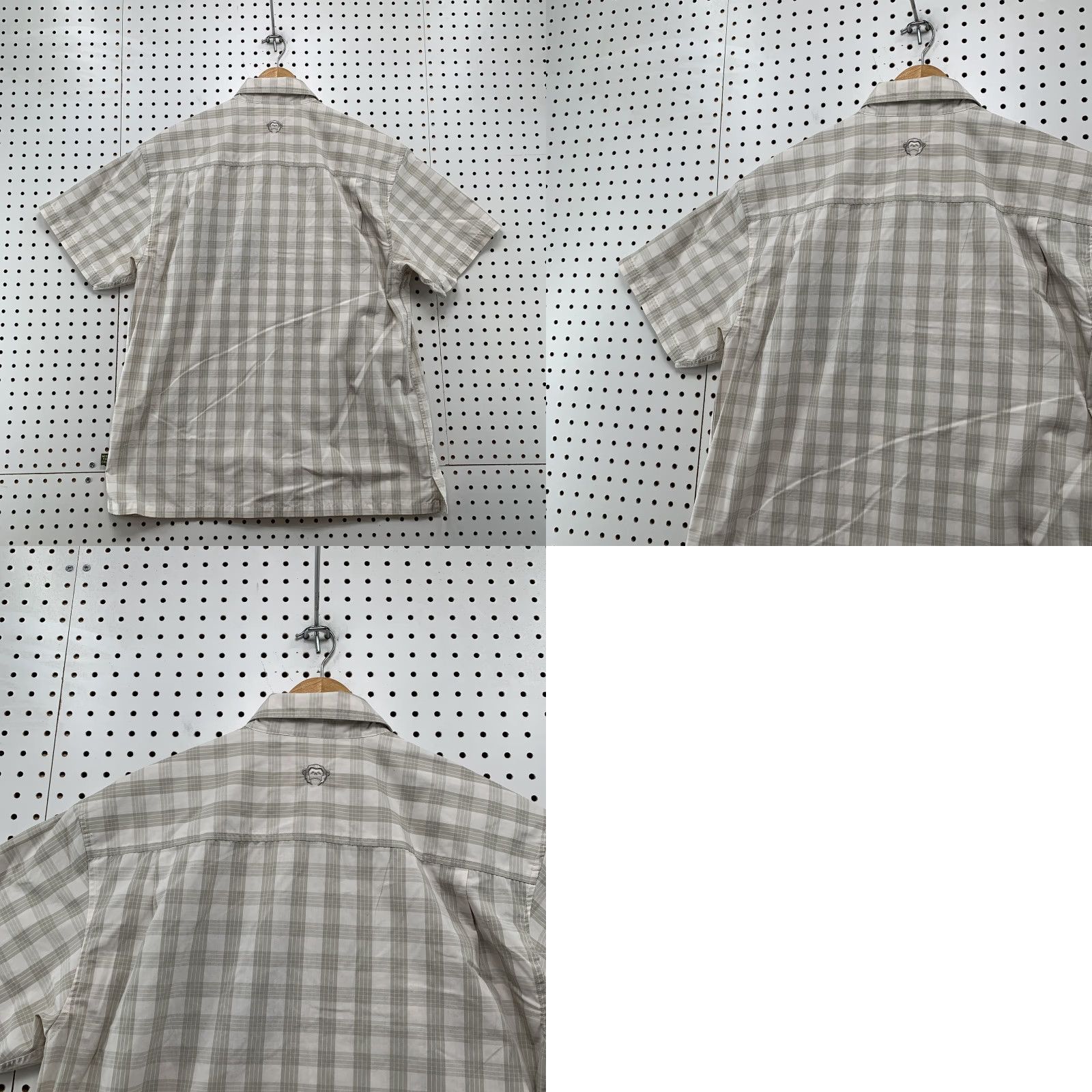 Howler Brothers Howler Bros Plaid Button-Up Shirt Mens Large Beige Short Sleeve Outdoor Casual Size US L / EU 52-54 / 3 - 8 Thumbnail