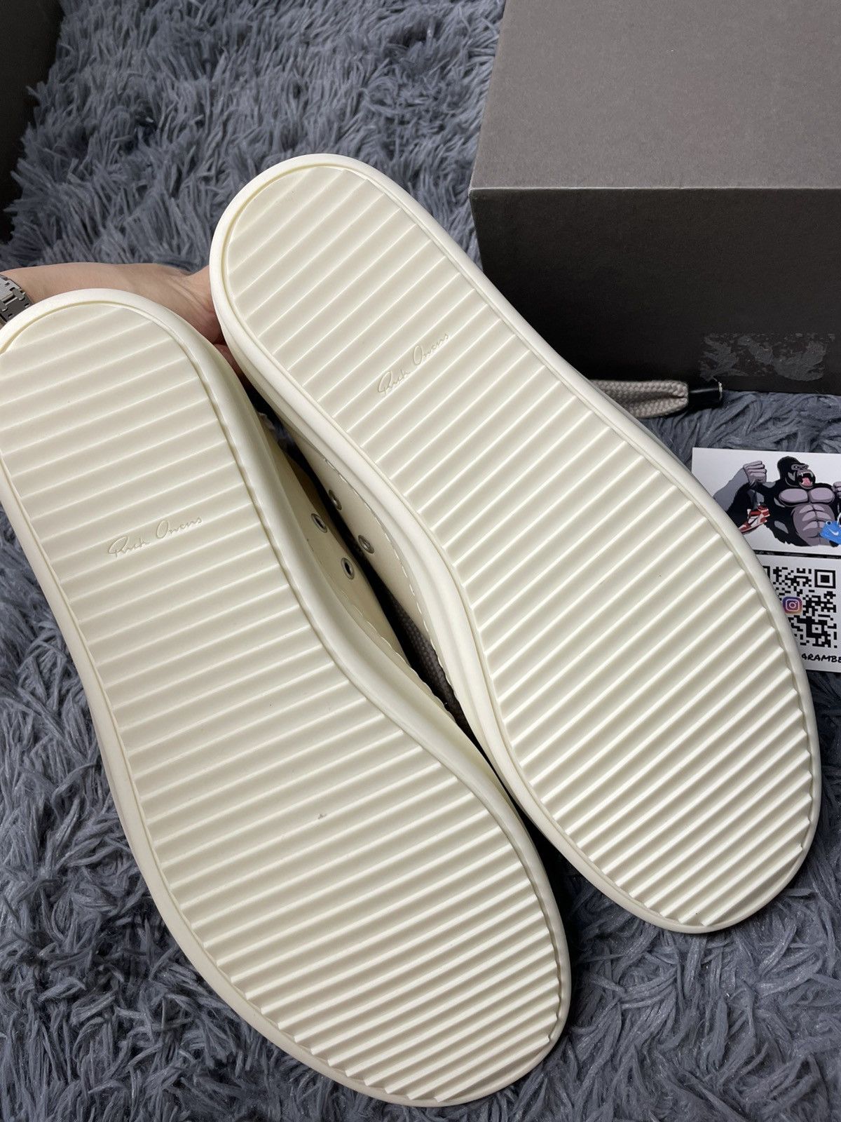 Rick Owens Rick Owens Ramone Low Jumbo Lace Milk/Milk Size US 15 / EU 48 - 5 Thumbnail