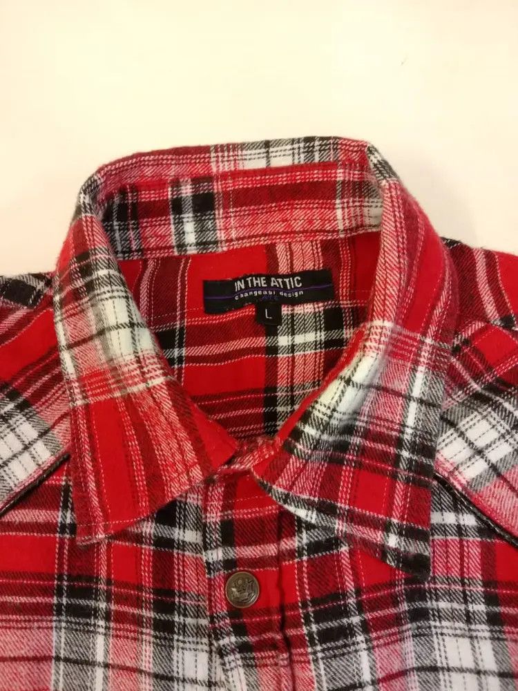 In The Attic 💥 Awesome Vintage In The Attic Snake Leather Punk Shirt Size US L / EU 52-54 / 3 - 8 Thumbnail