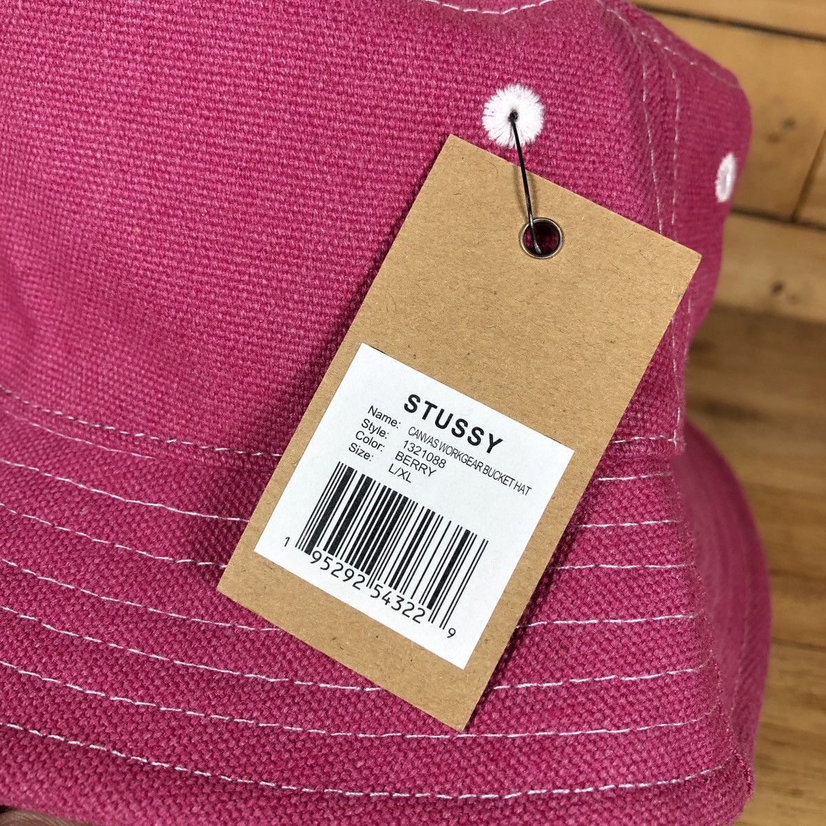 Stussy × Vintage Stussy Canvas Workgear Bucket Size ONE SIZE - 4 Thumbnail