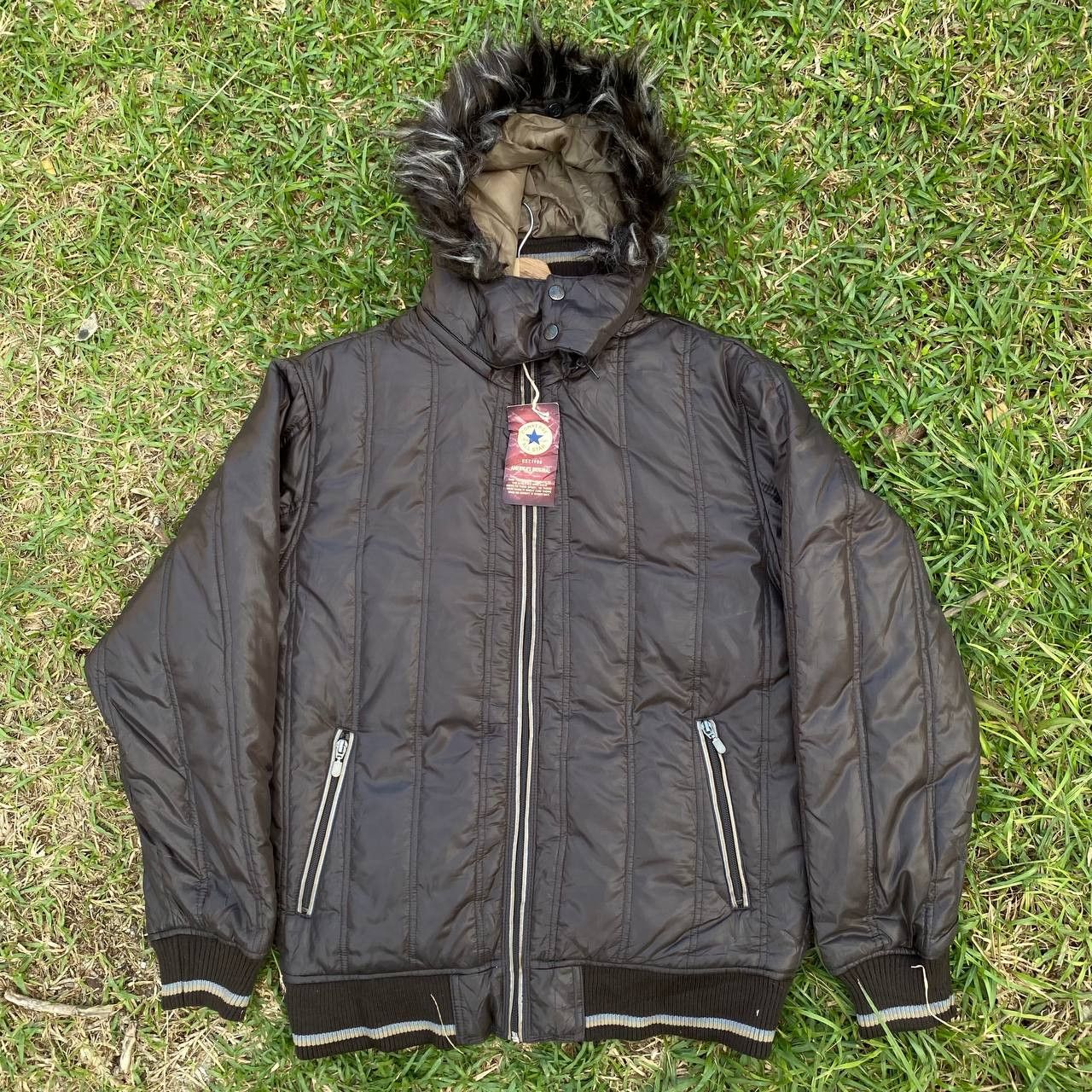 Converse × If Six Was Nine × Vintage Vintage Puffer Convers Fur ifsixwasnine LGB Style Jacket Size US L / EU 52-54 / 3 - 1 Thumbnail