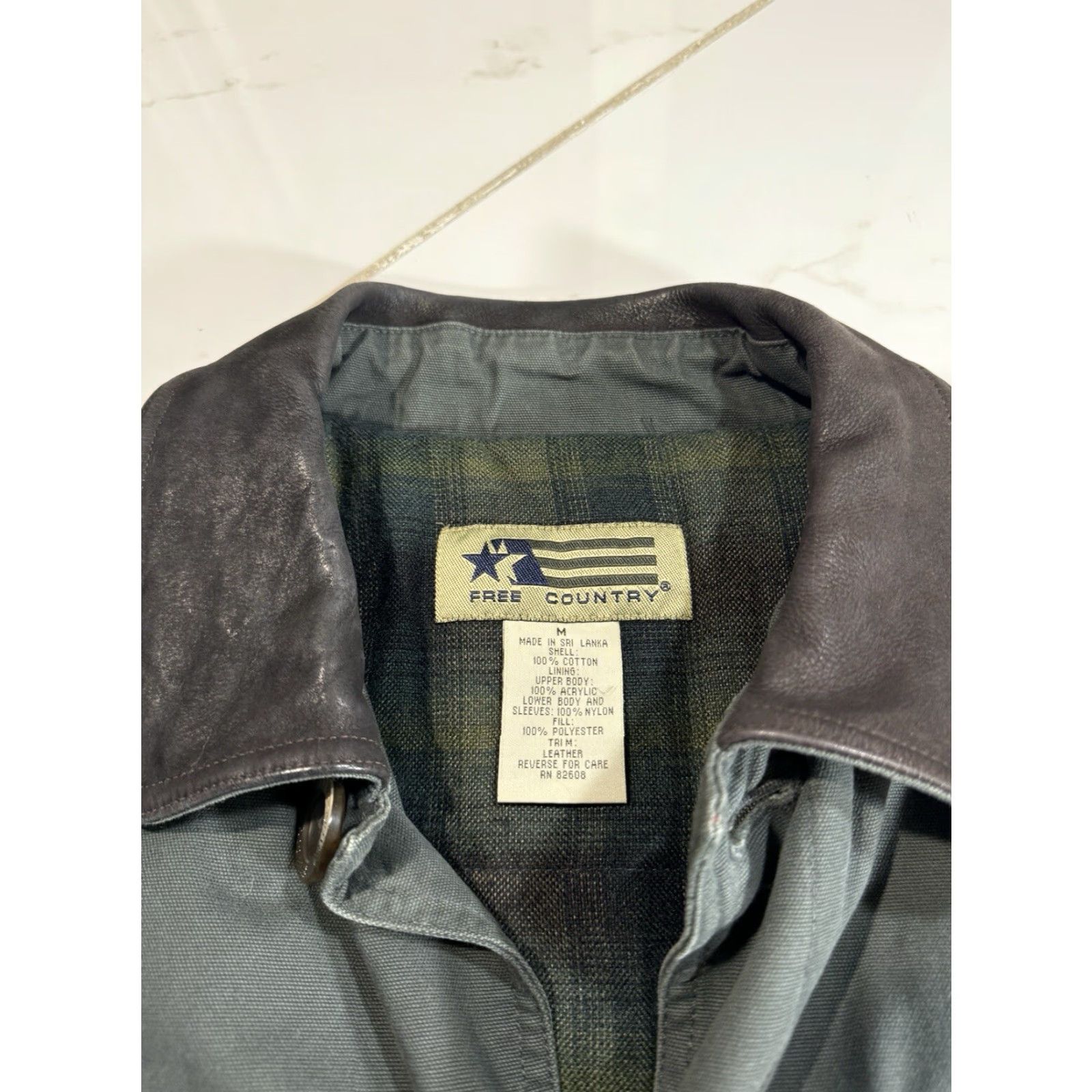 Free Country VINTAGE Free Country Coat Overcoat Men XL Black Canvas Workwear Button Front Chore Jacket Size US XL / EU 56 / 4 - 5 Thumbnail