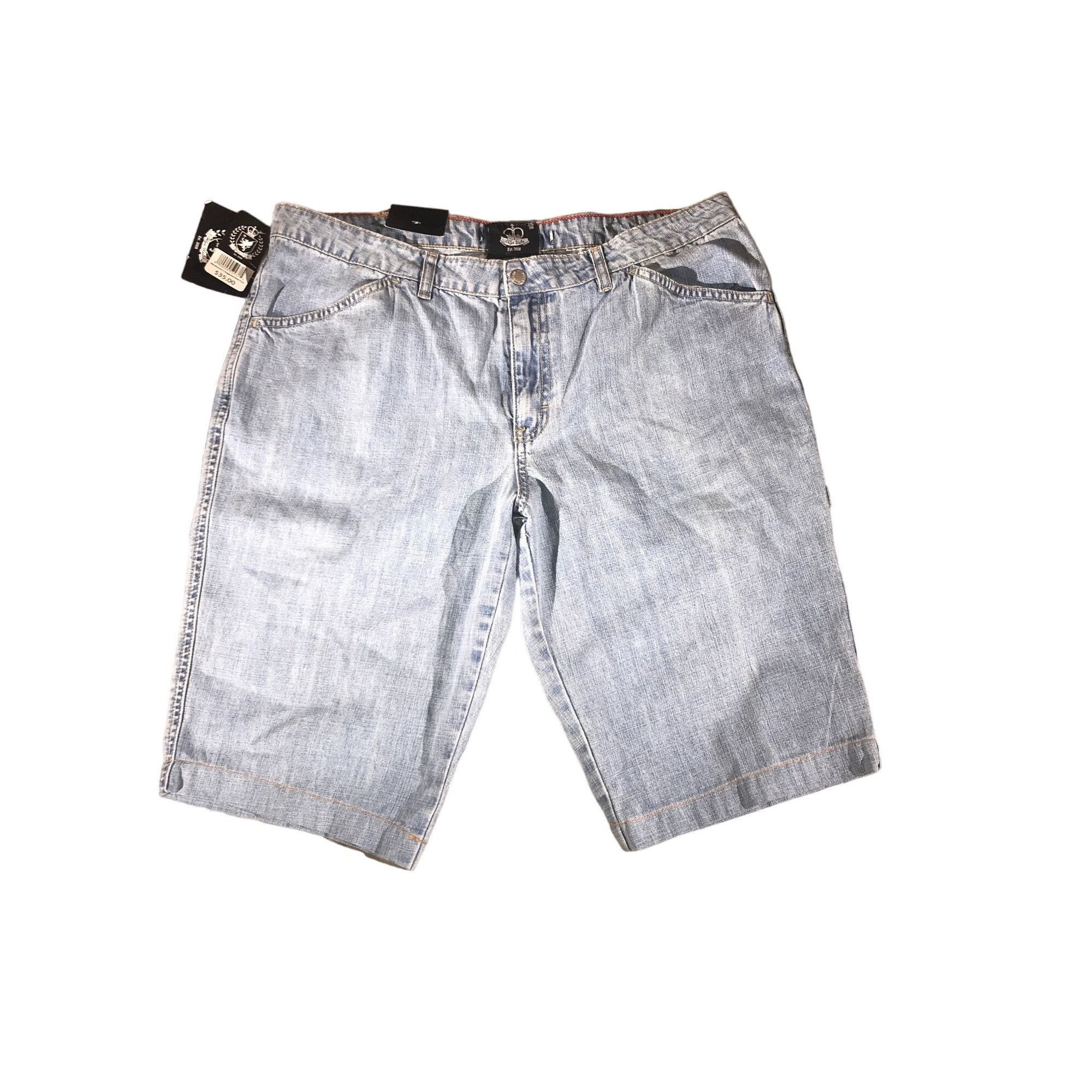 Tommy Hilfiger Tommy Hilfiger Mens Bklyn Untld Light Wash Blue Jean Shorts Size US 36 / EU 52 - 1 Thumbnail