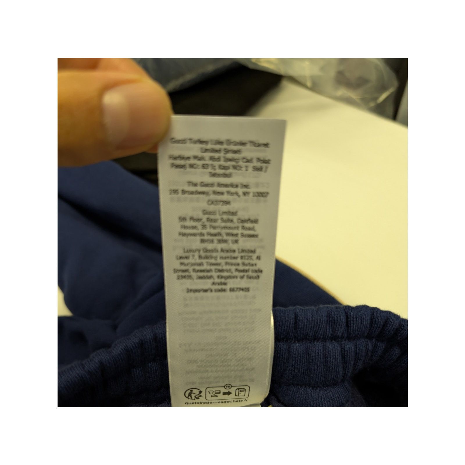 Gucci o1rshd1 Heavy Felted Cotton Jersey Trackpants Inchiostro/Mix Size US 30 / EU 46 - 21 Thumbnail