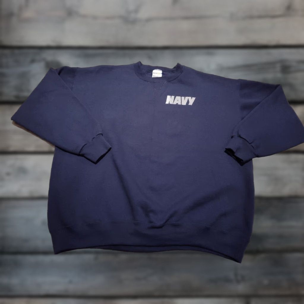Soffe Vintage U.S. Navy Originals Men's Crewneck Sweatshirt 2XL Navy Blue Graphic Print Pullover Regular Long Sleeve USA EUC Size US XXL / EU 58 / 5 - 1 Thumbnail