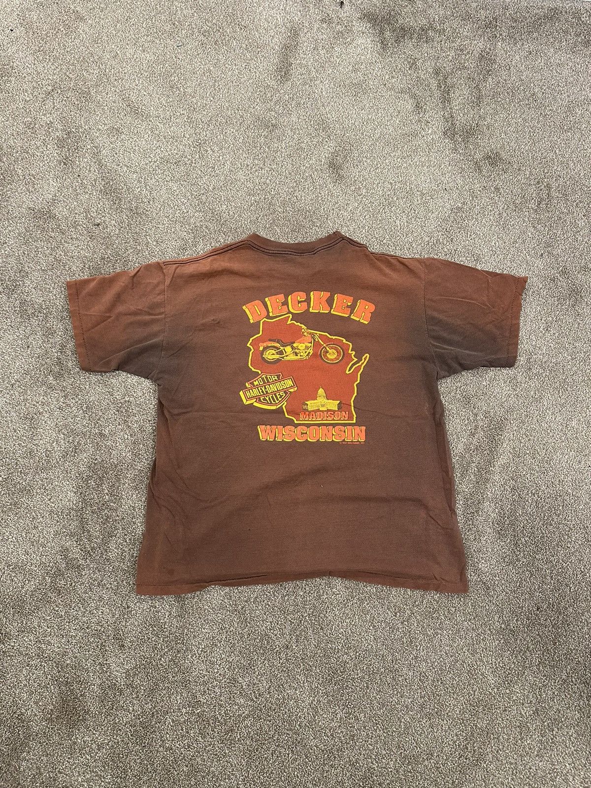 Harley Davidson Vintage Distressed Harley Davidson Motorcycles Tee Size US XL / EU 56 / 4 - 11 Thumbnail