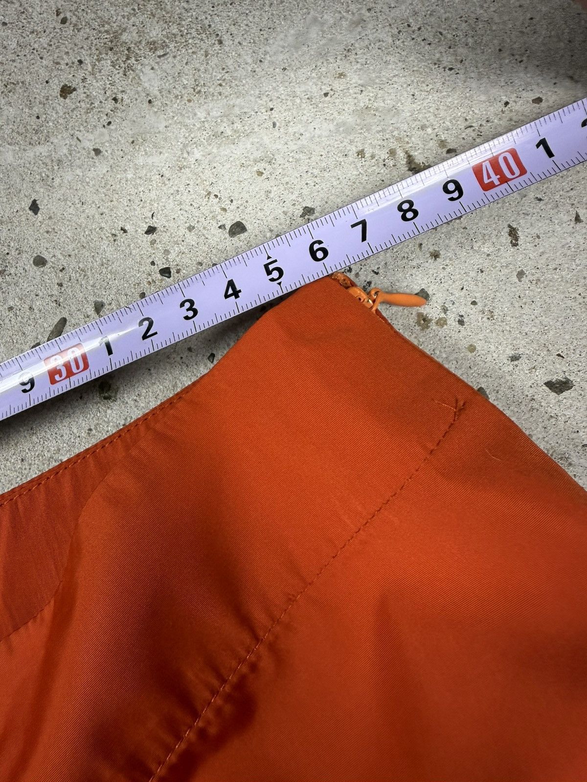 Jil Sander Vintage 2000s Jil Sander Orange Red Drawstring Skirt Size 25" / US 0 / IT 36 - 12 Thumbnail