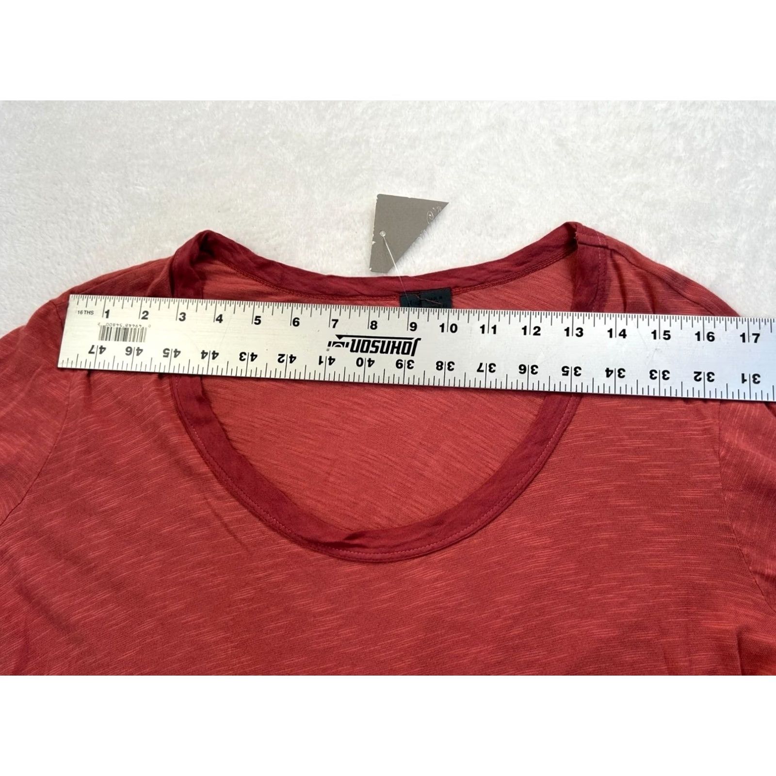 Anthropologie Anthropologie Left of Center Tunic Top Scoop Neck Corset Back Red Womens Large Size L / US 10 / IT 46 - 7 Thumbnail