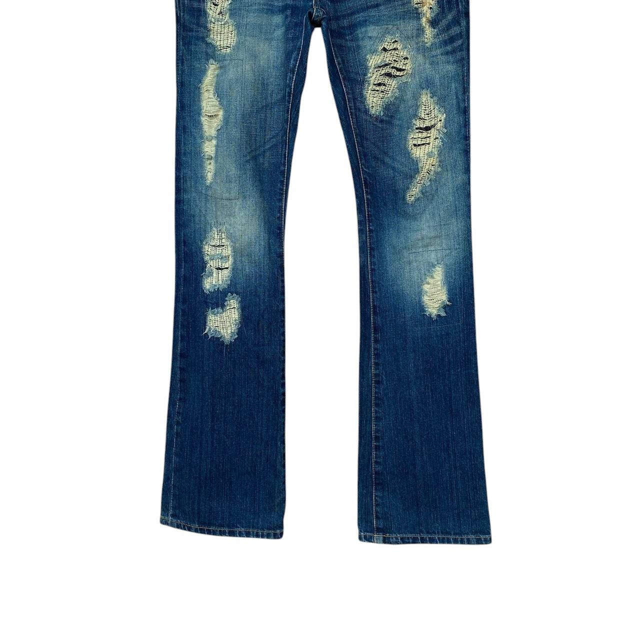 GOSTAR DE FUGA FLARED FUGA DISTRESSED DENIM BOOTCUT W29" Size US 30 / EU 46 - 2 Thumbnail
