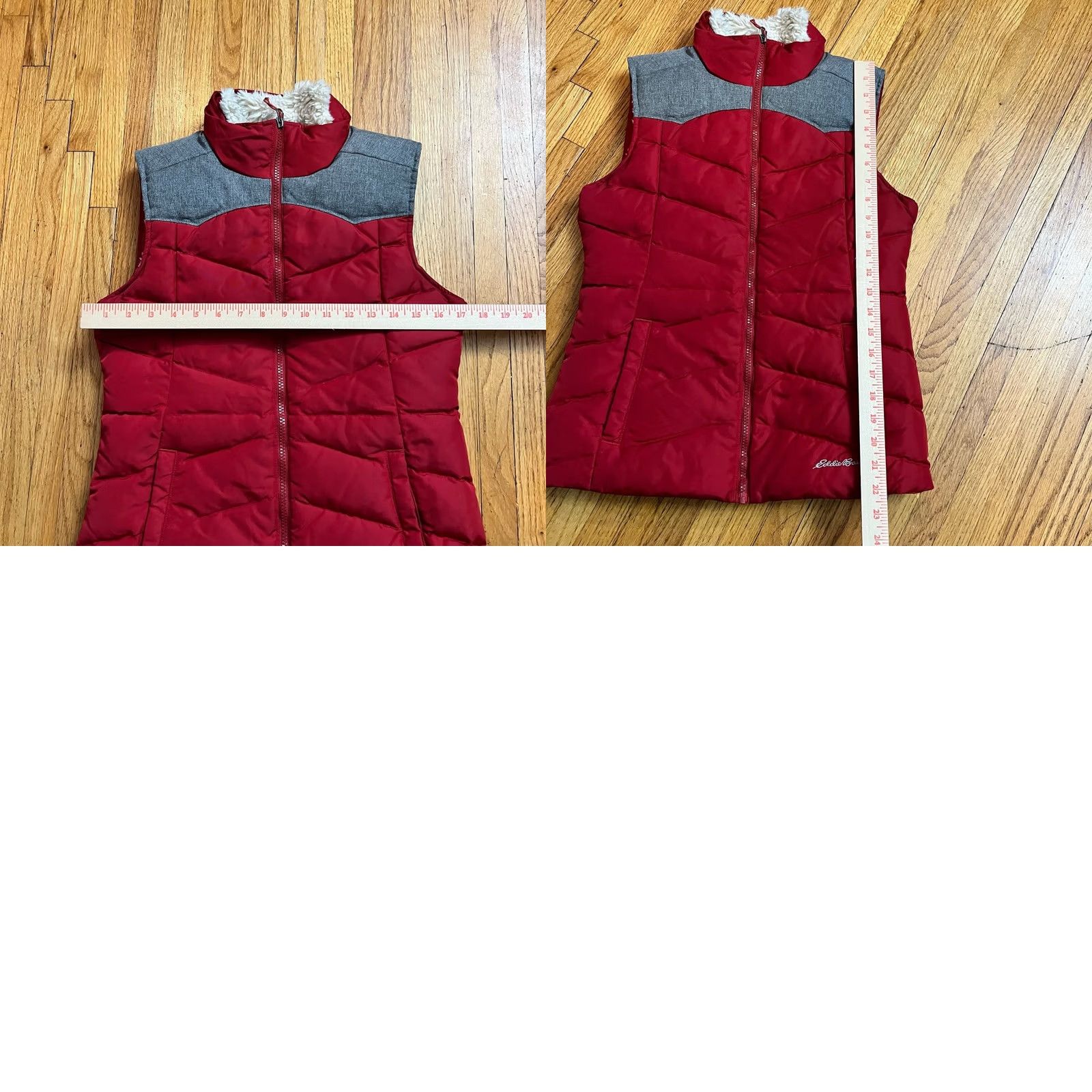 Eddie Bauer Eddie Bauer Vest Womens XS Fur Lined Down Puffer EB 650 Red Outdoor Vest Womens XS Fur Lined Down Puffer EB 650 Red Outdoor Size XS / US 0-2 / IT 36-38 - 8 Thumbnail