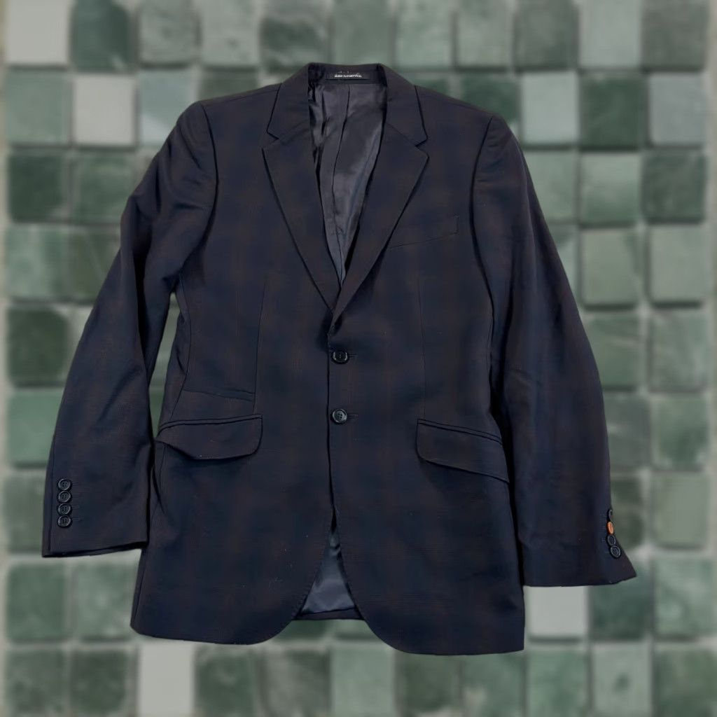 Paul Smith Paul Smith Blazer Jacket Navy Multi Plaid Wool 38 Regular Men Viscose/Wool Dress Coat Blazer Suit Coat Designer Size 38R - 1 Thumbnail