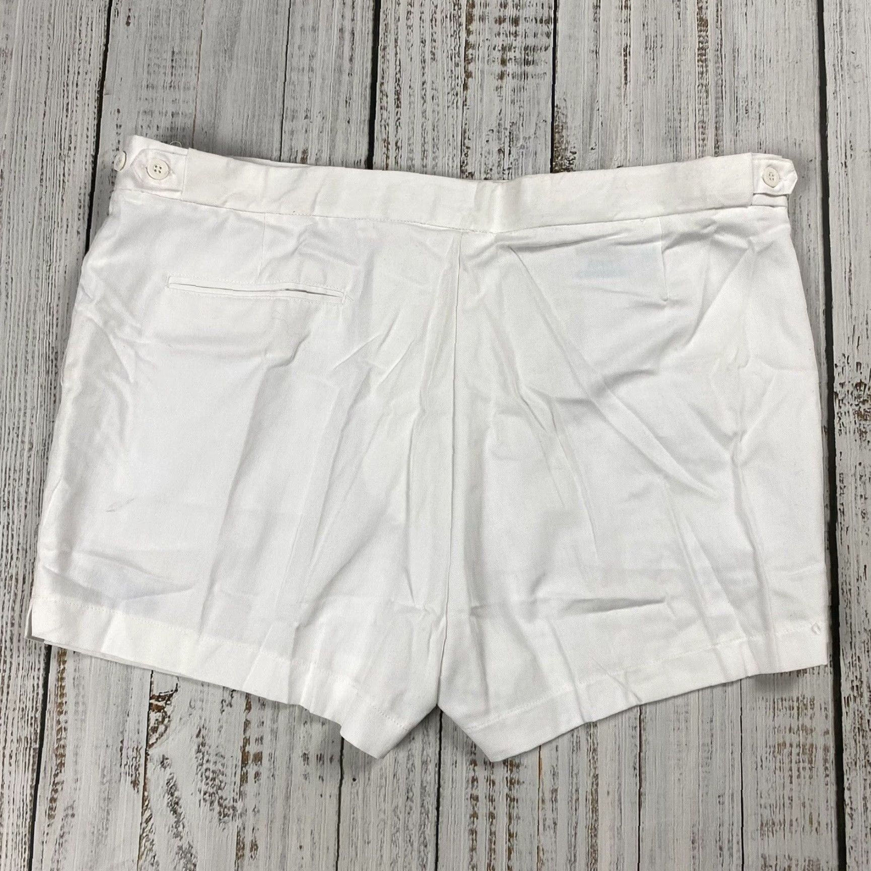 Vintage VINTAGE Jimmy Connors Shorts POLYCOTTON Herringbone 3" Inseam 42 White Mens Regular 42 Tennis Yacht Sailing Theme Size US 42 / EU 58 - 6 Thumbnail